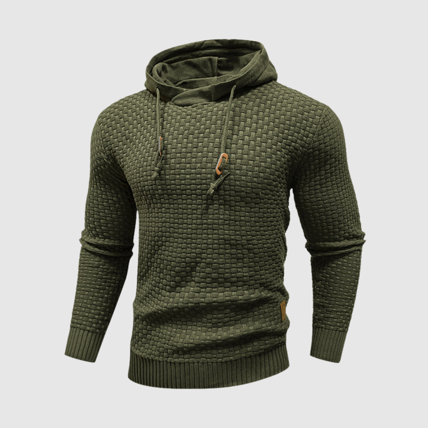 Daniel – Pull en tricot pour homme avec capuche et cordons