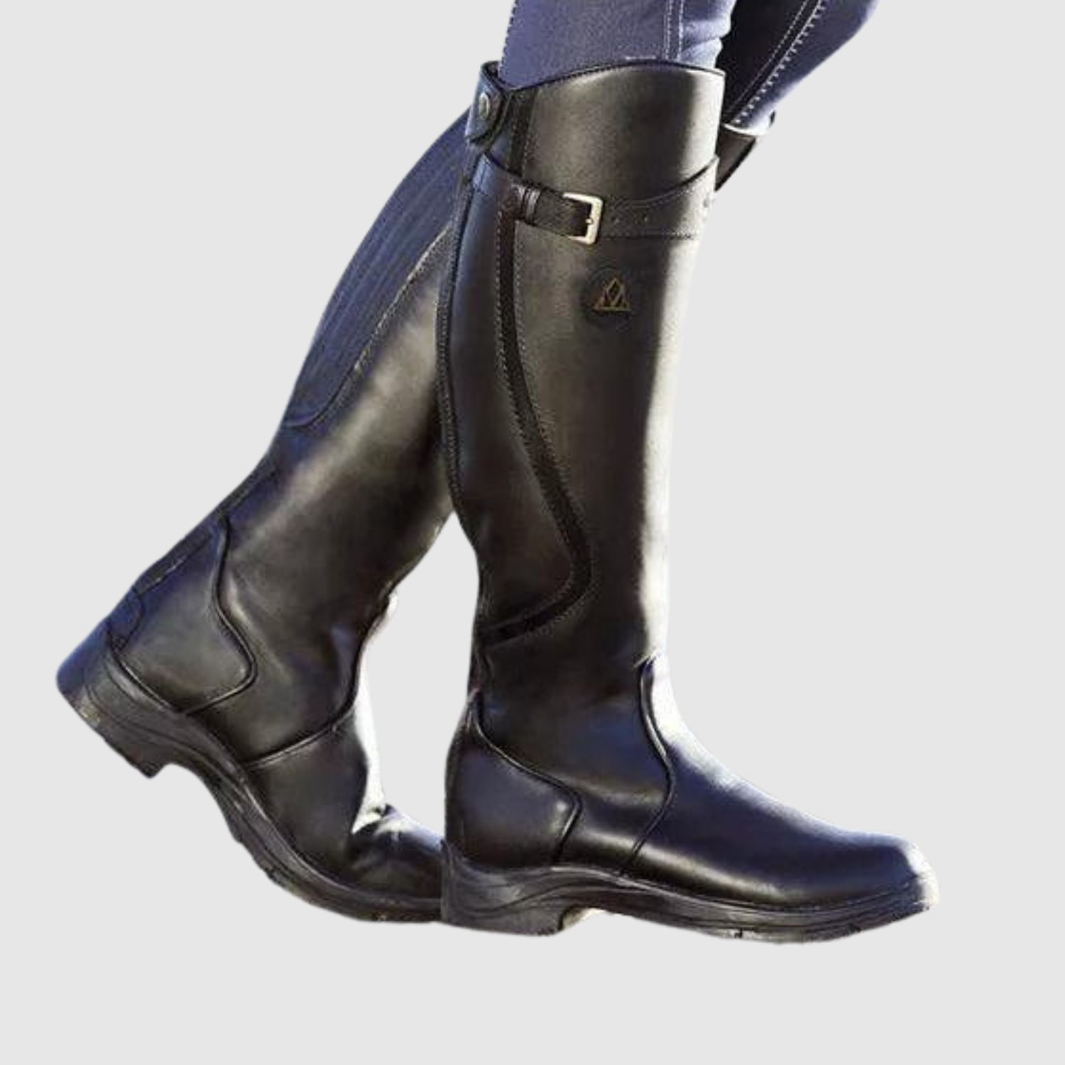 Teodora - Belles bottes en cuir hautes pour toutes les saisons