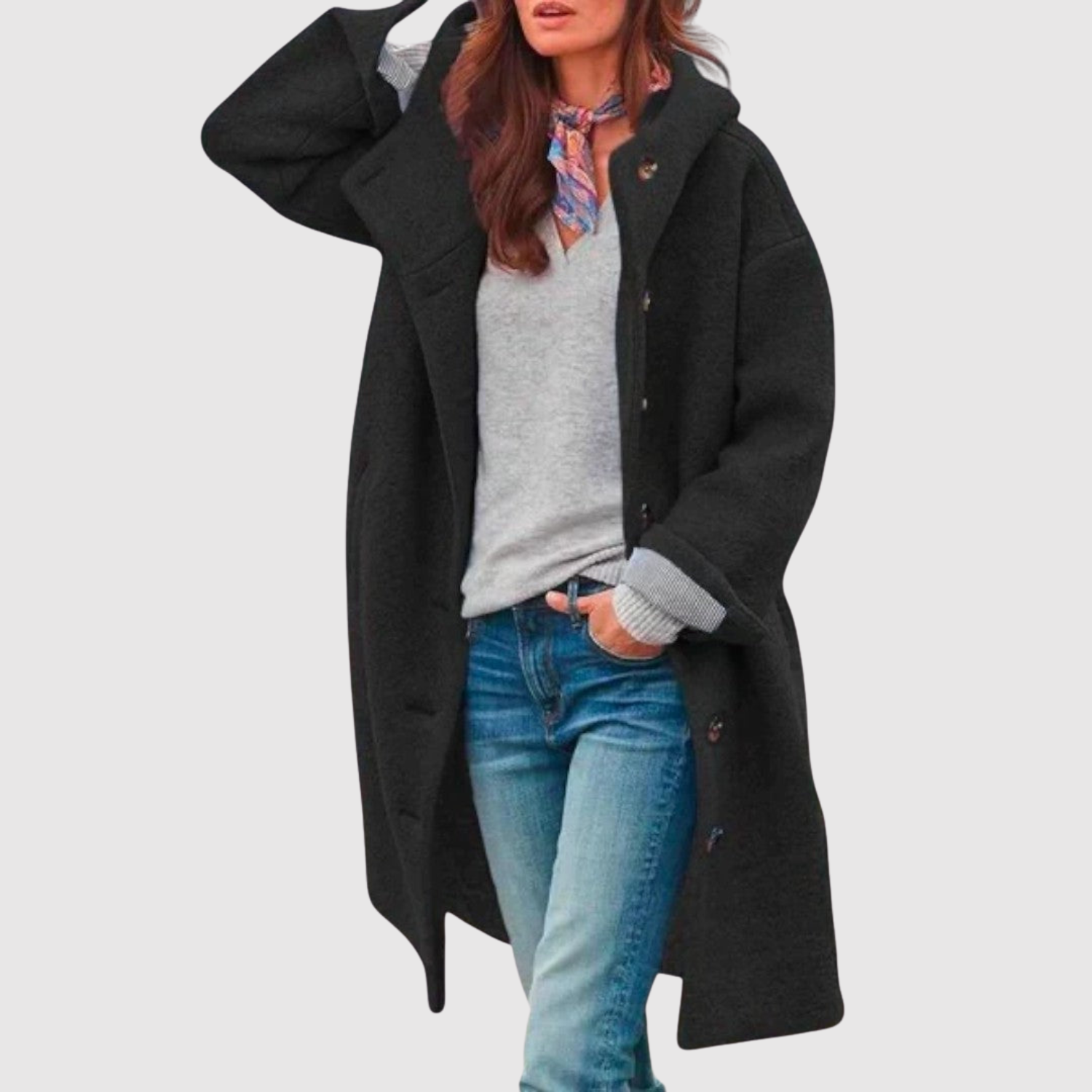 Jelena - Manteau en laine pour femmes intemporel pour les jours frais