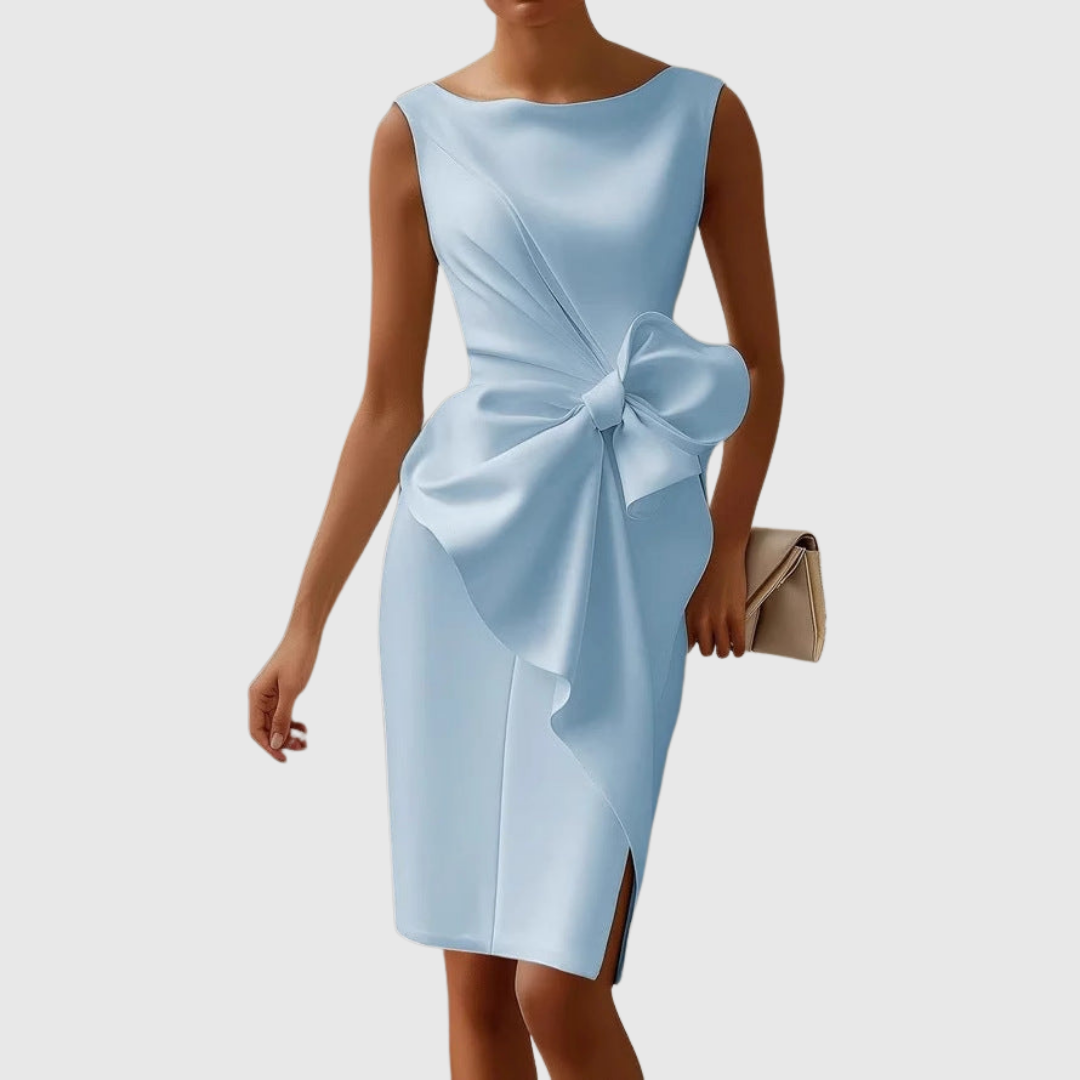 Léna – Robe avec un nœud décoratif