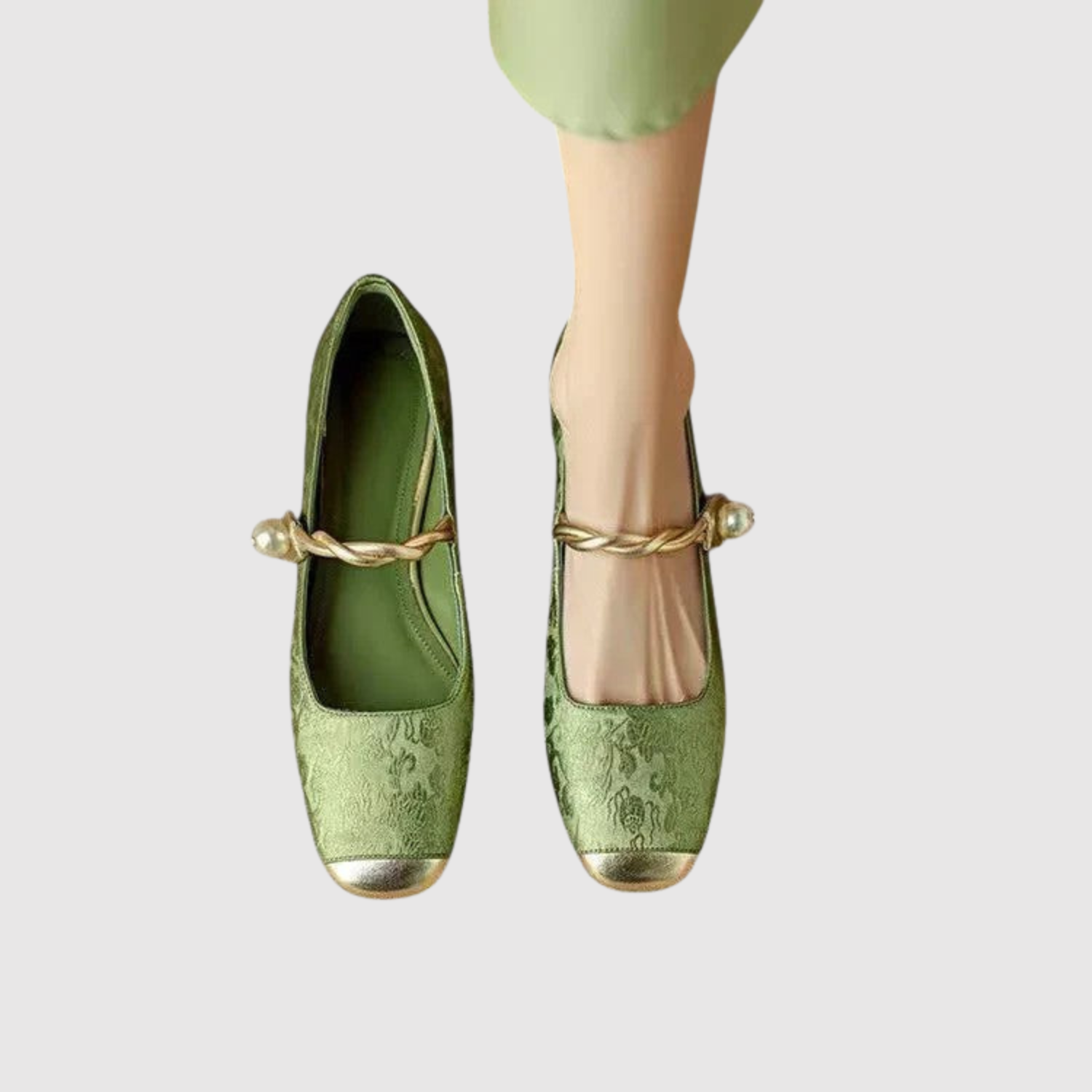 Colette – Ballerines avec accent métallisé