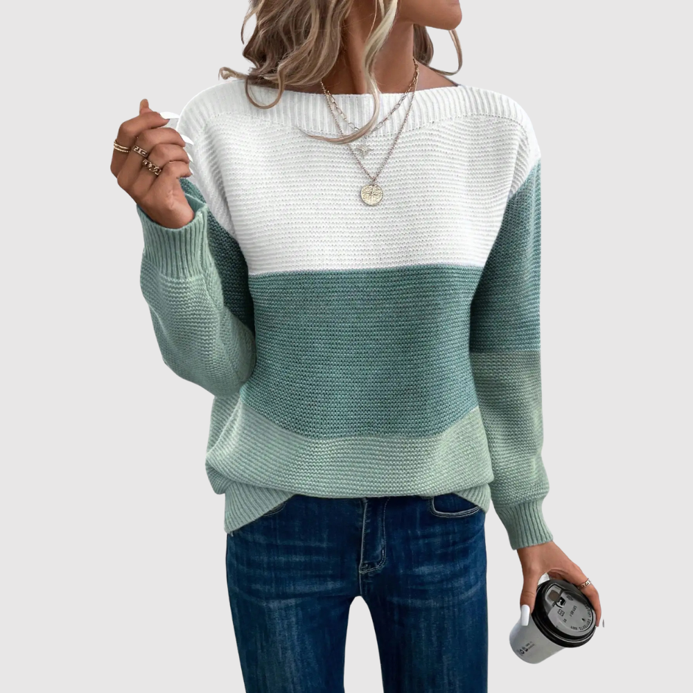 Amelia – Pull avec des blocs de couleurs