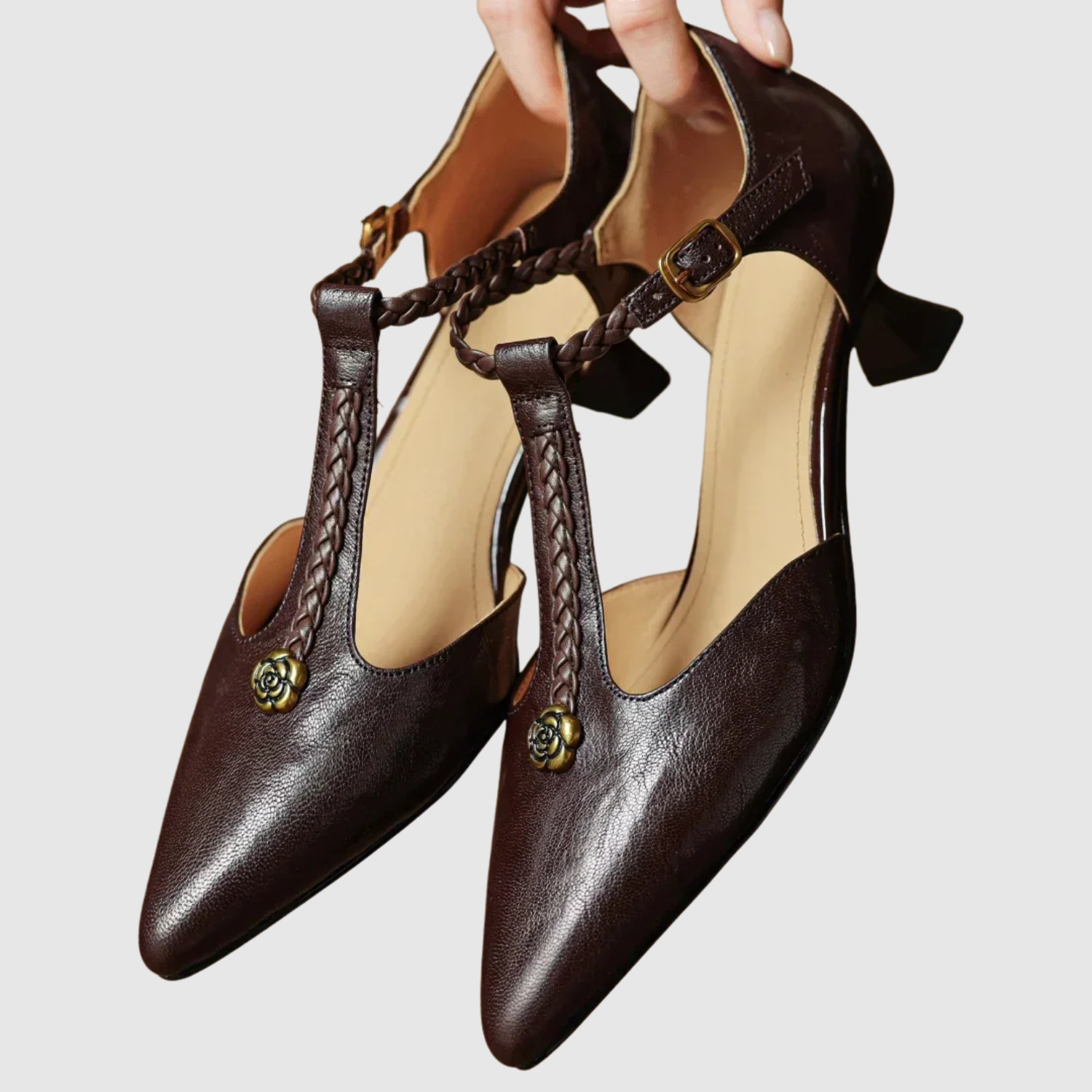 Colette – Chaussures vintage à bride T et bout pointu