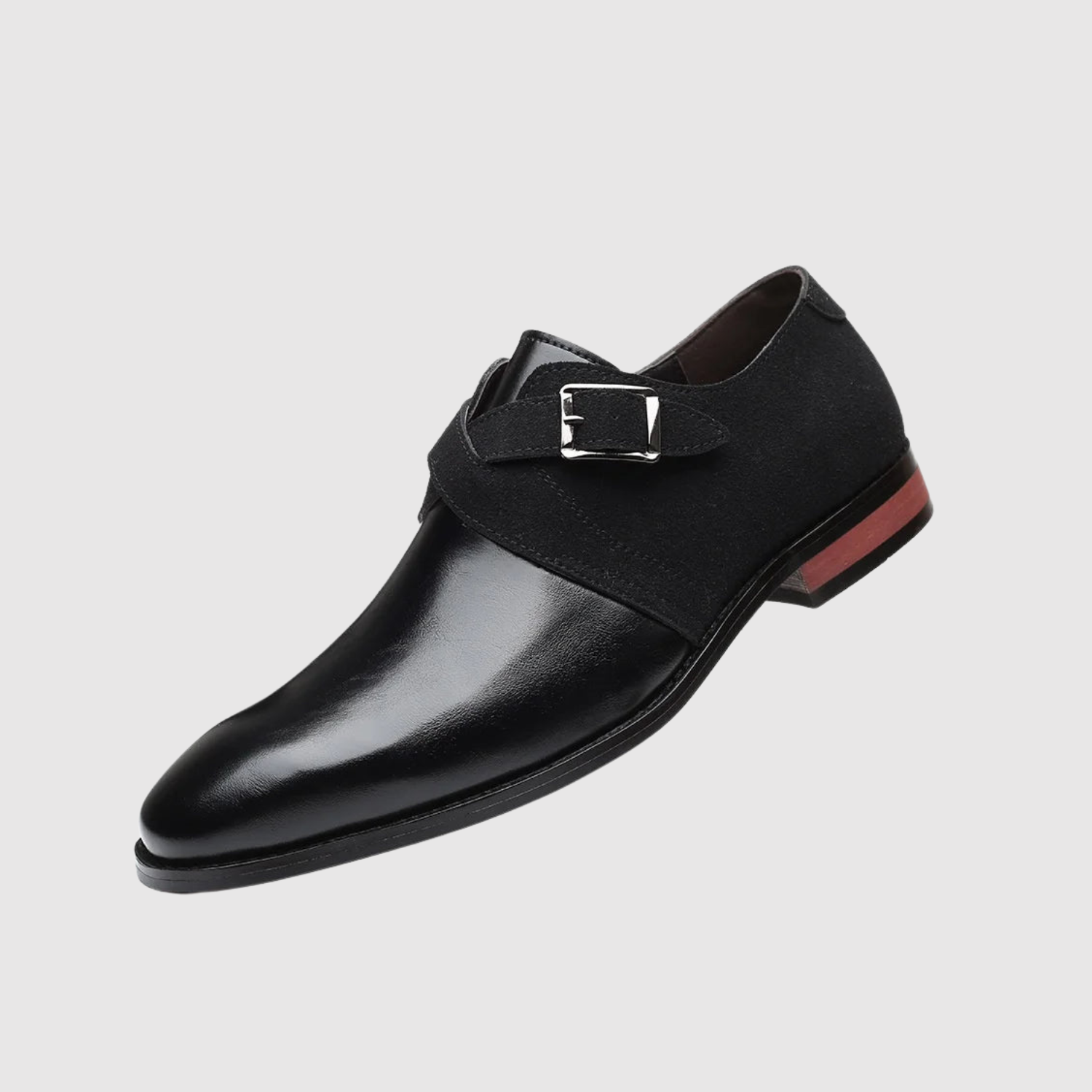 Oskar – Chaussures Monkstrap Doubles en Cuir et Suède
