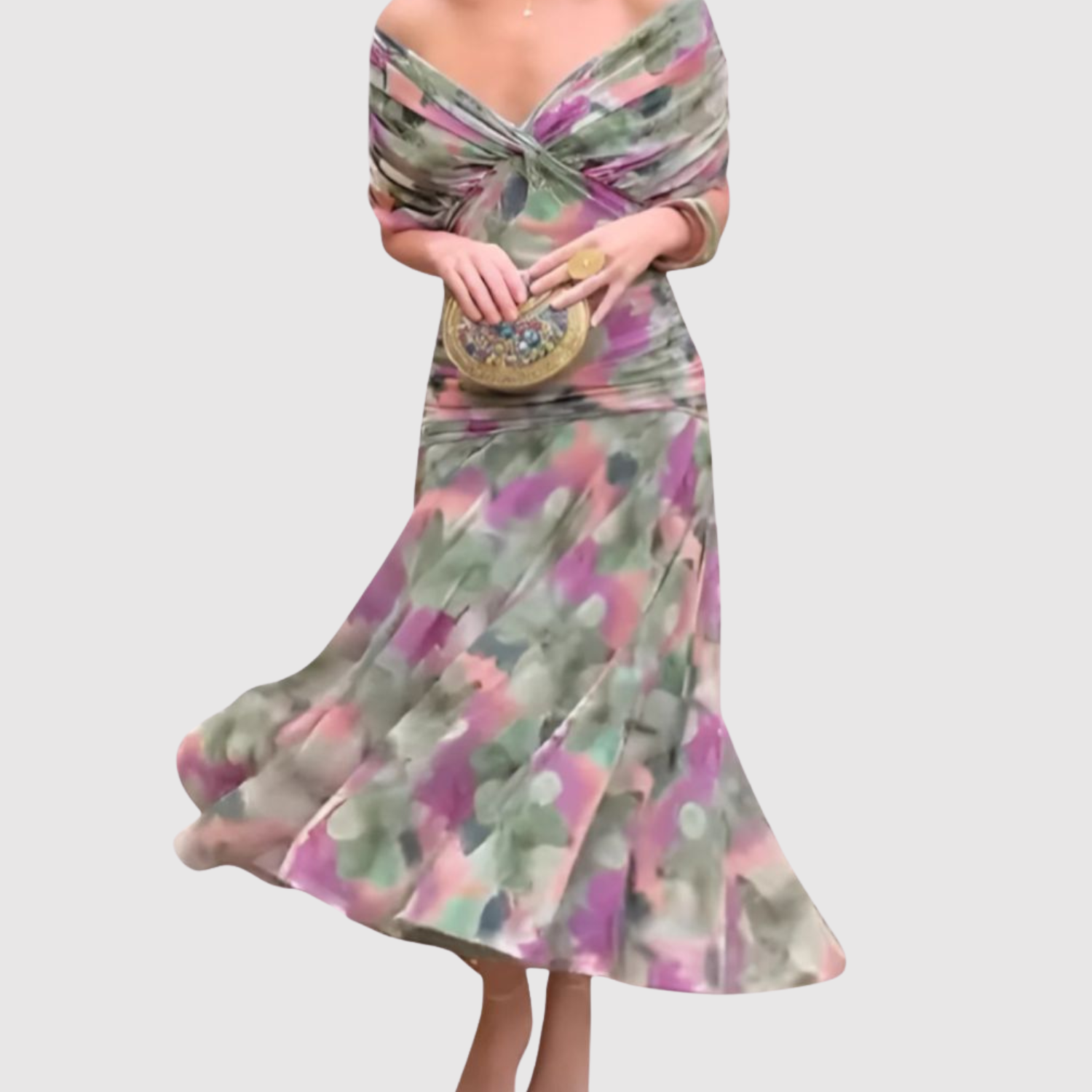 Amélie – Robe élégante à épaules dénudées
