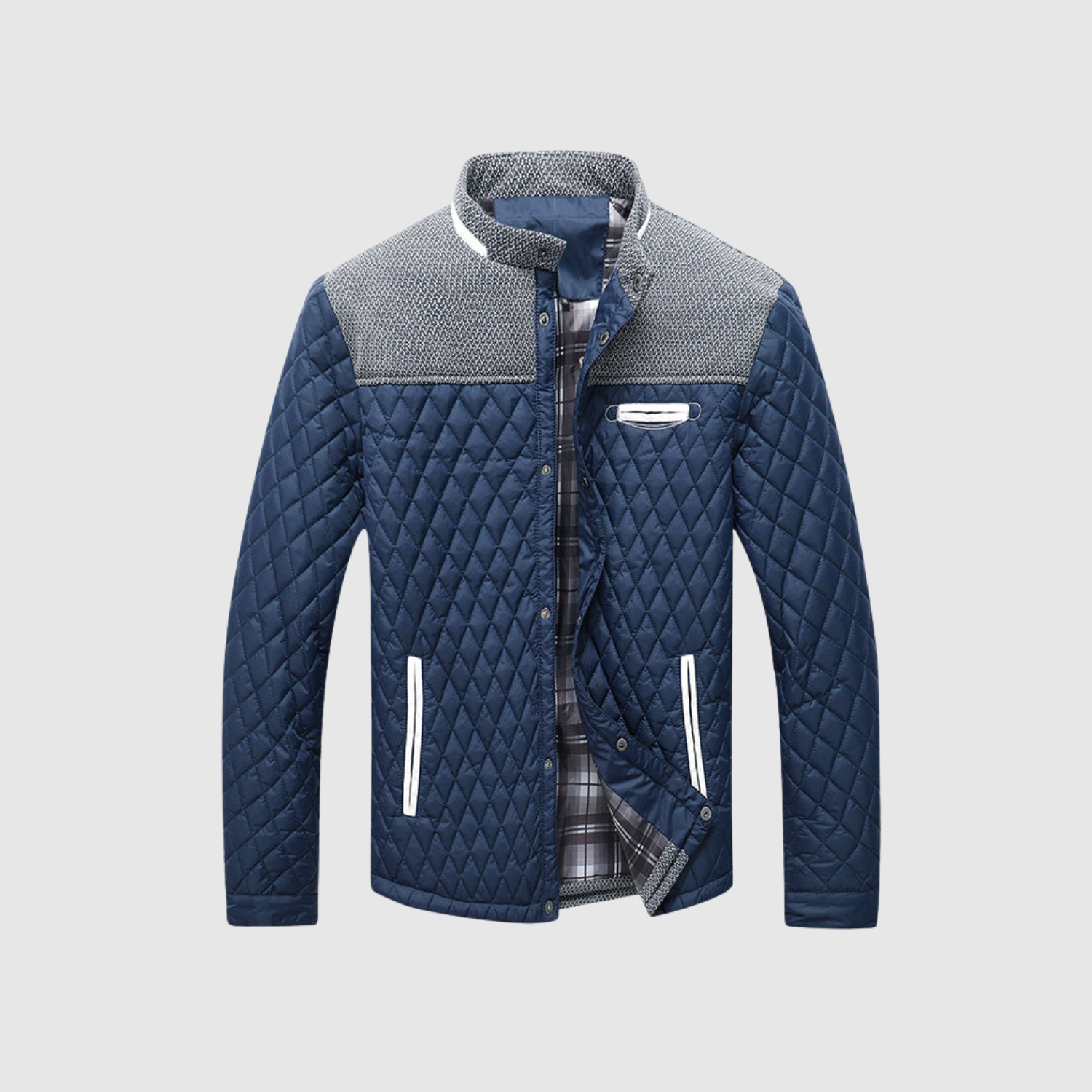 Marek – Veste matelassée pour homme à carreaux