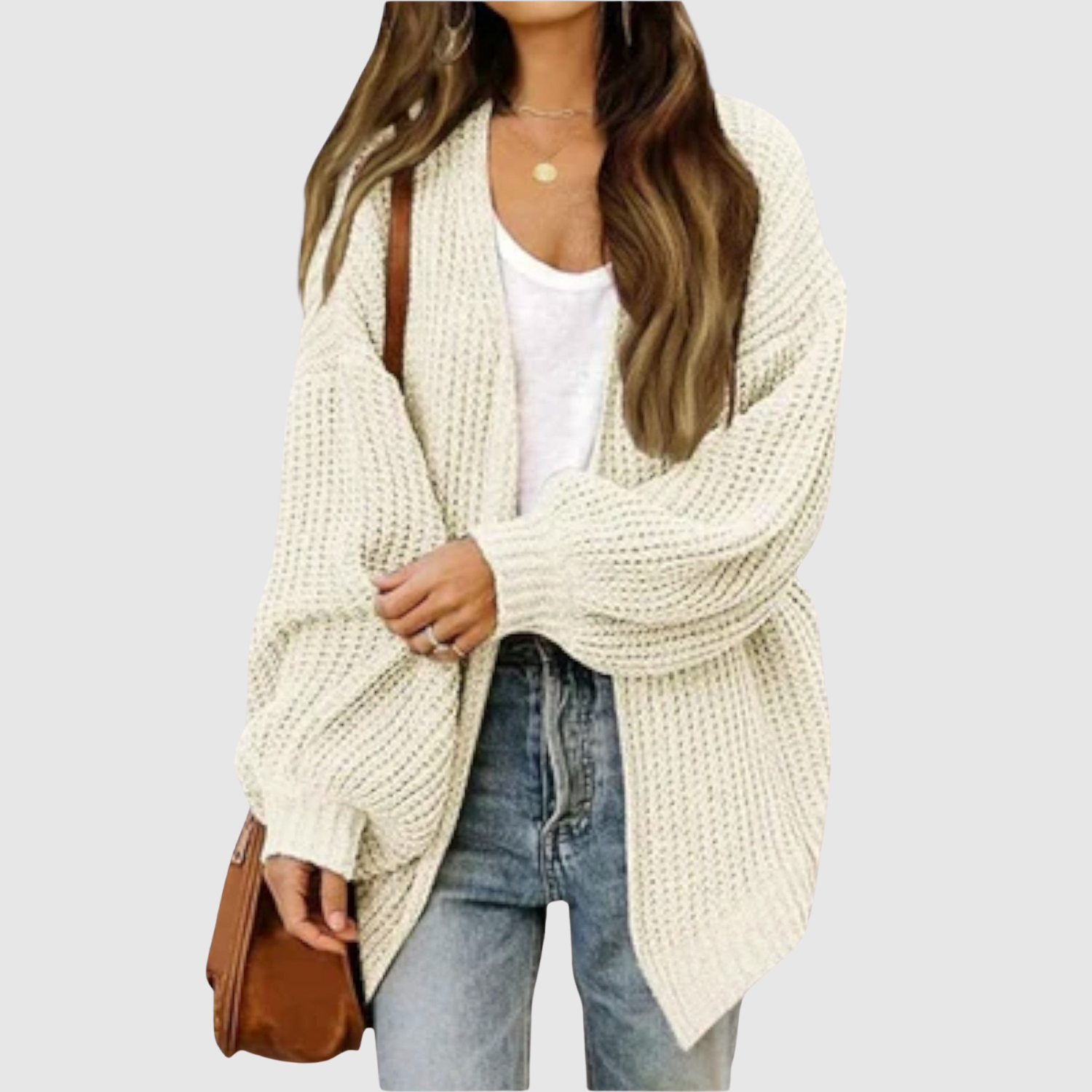 Nora – Pull oversize en matière douce