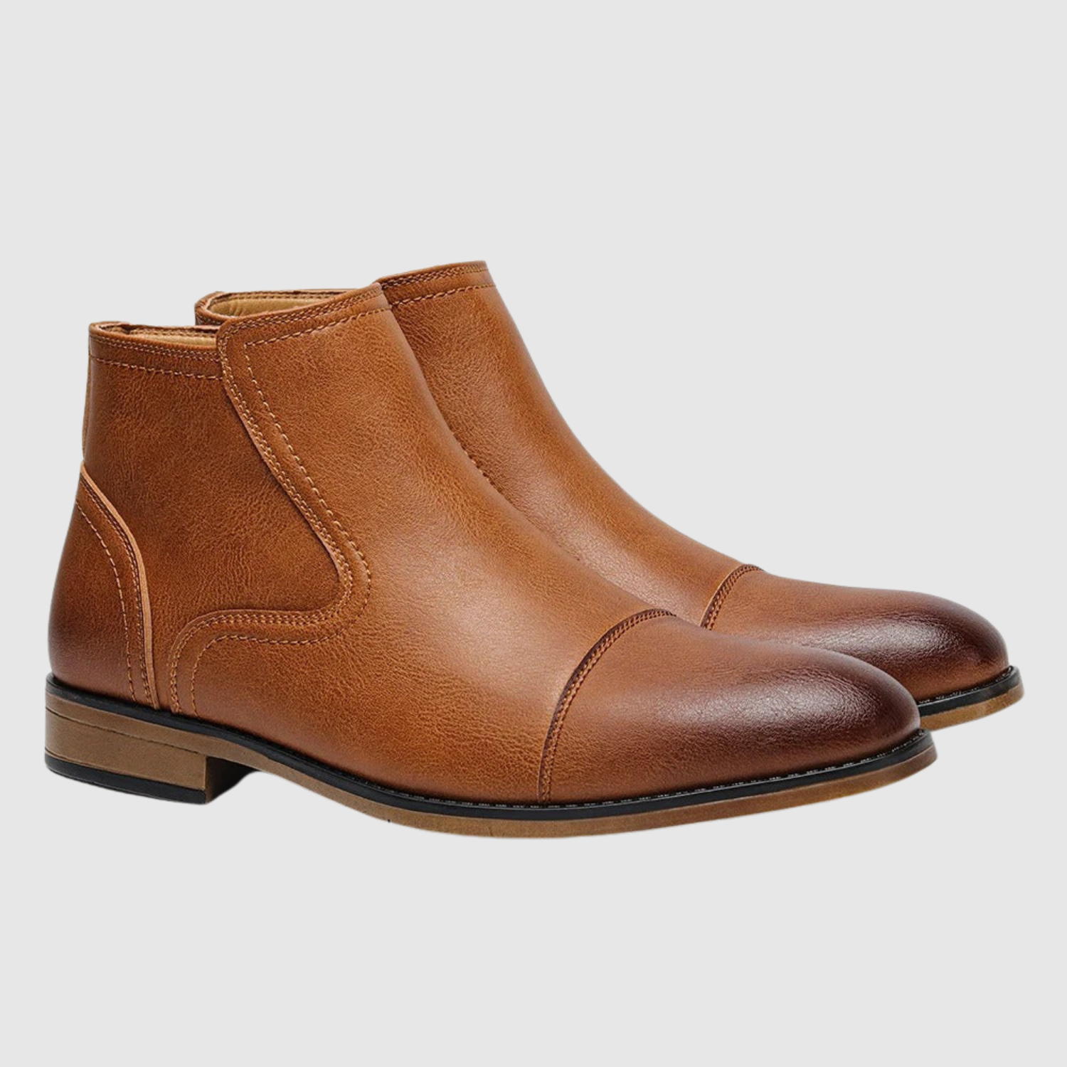 Viktor – Chaussures en cuir élégantes avec fermeture éclair