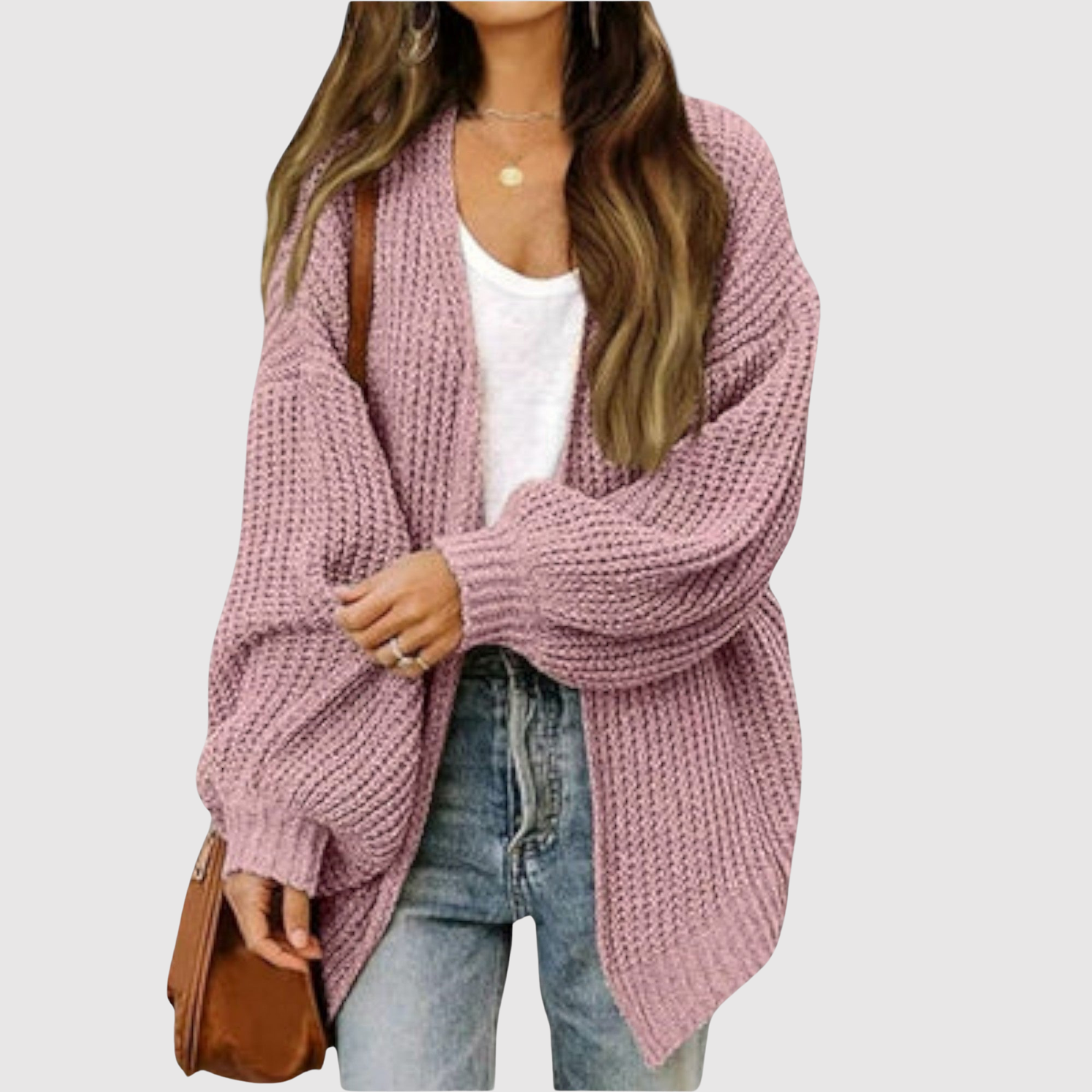 Nora – Pull oversize en matière douce