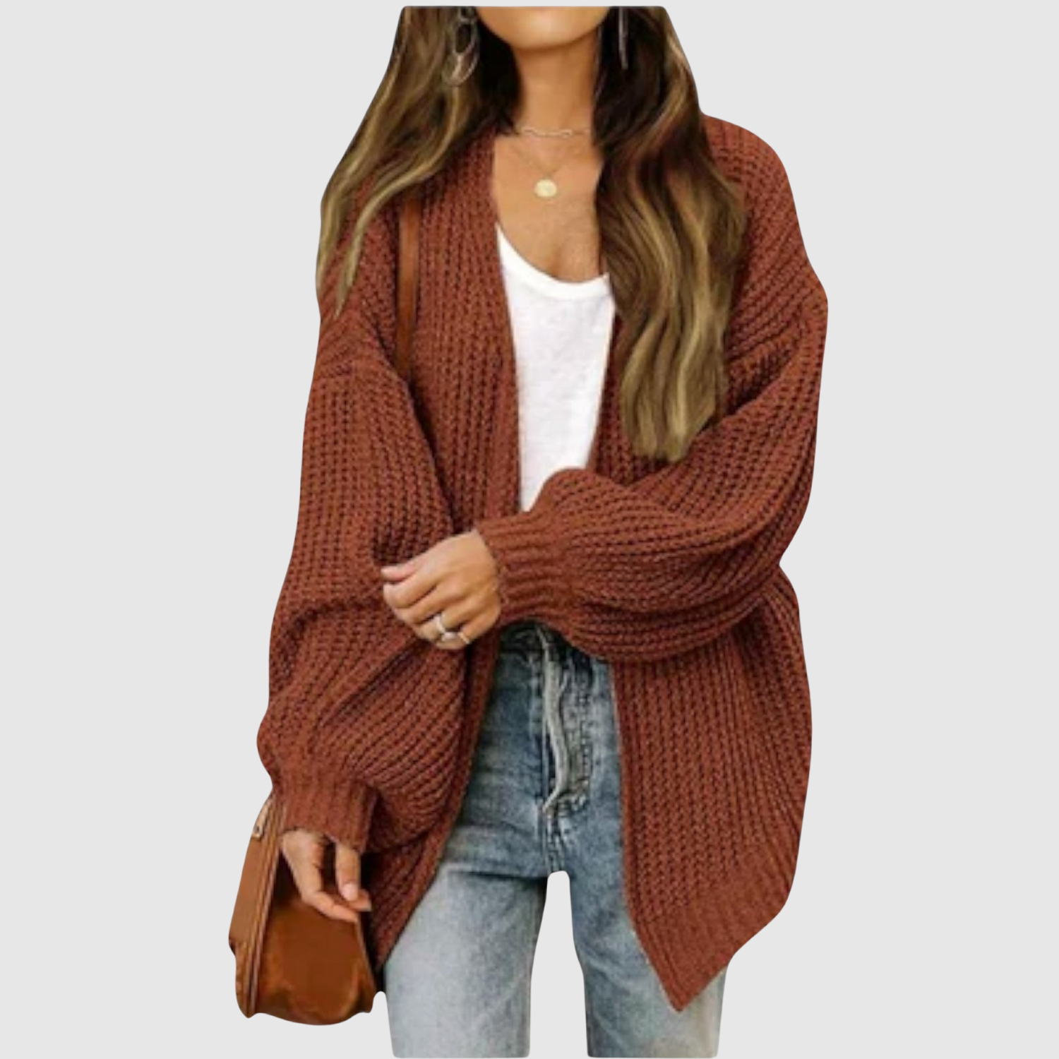 Nora – Pull oversize en matière douce