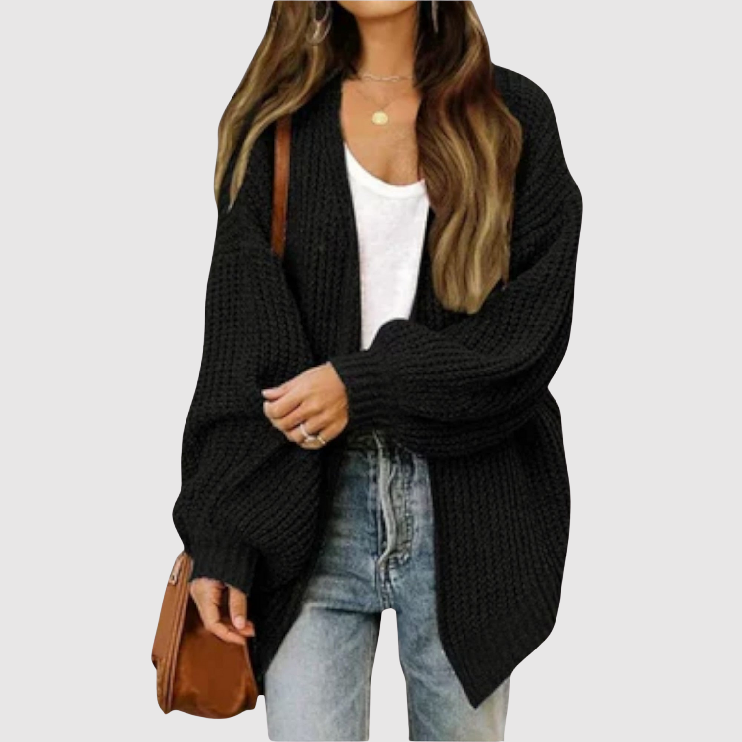 Nora – Pull oversize en matière douce
