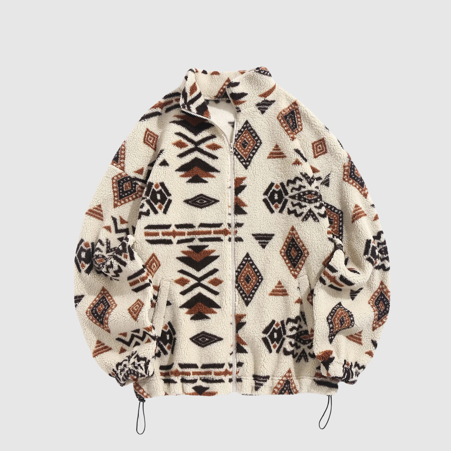 Nina – Veste en polaire avec motifs ethniques