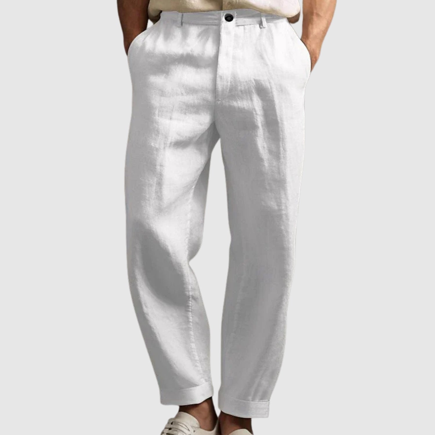 Leo - Pantalon d'été en coton et lin