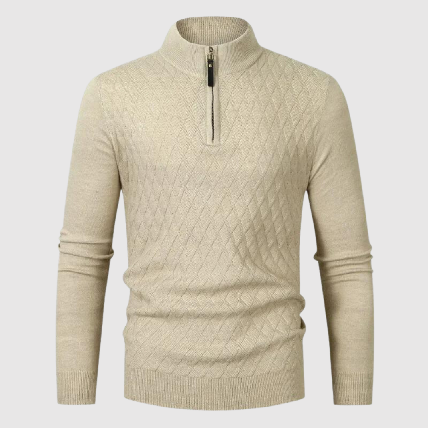Daniel – Pull à demi-zip en tricot