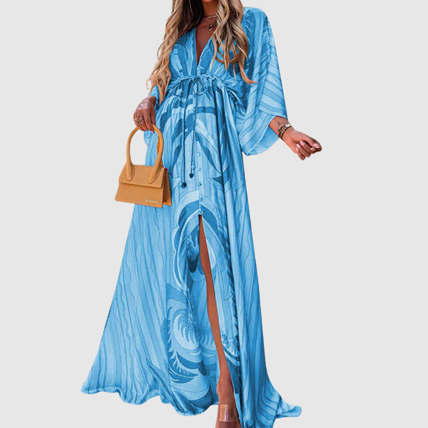 Léna – Robes longues avec un motif coloré