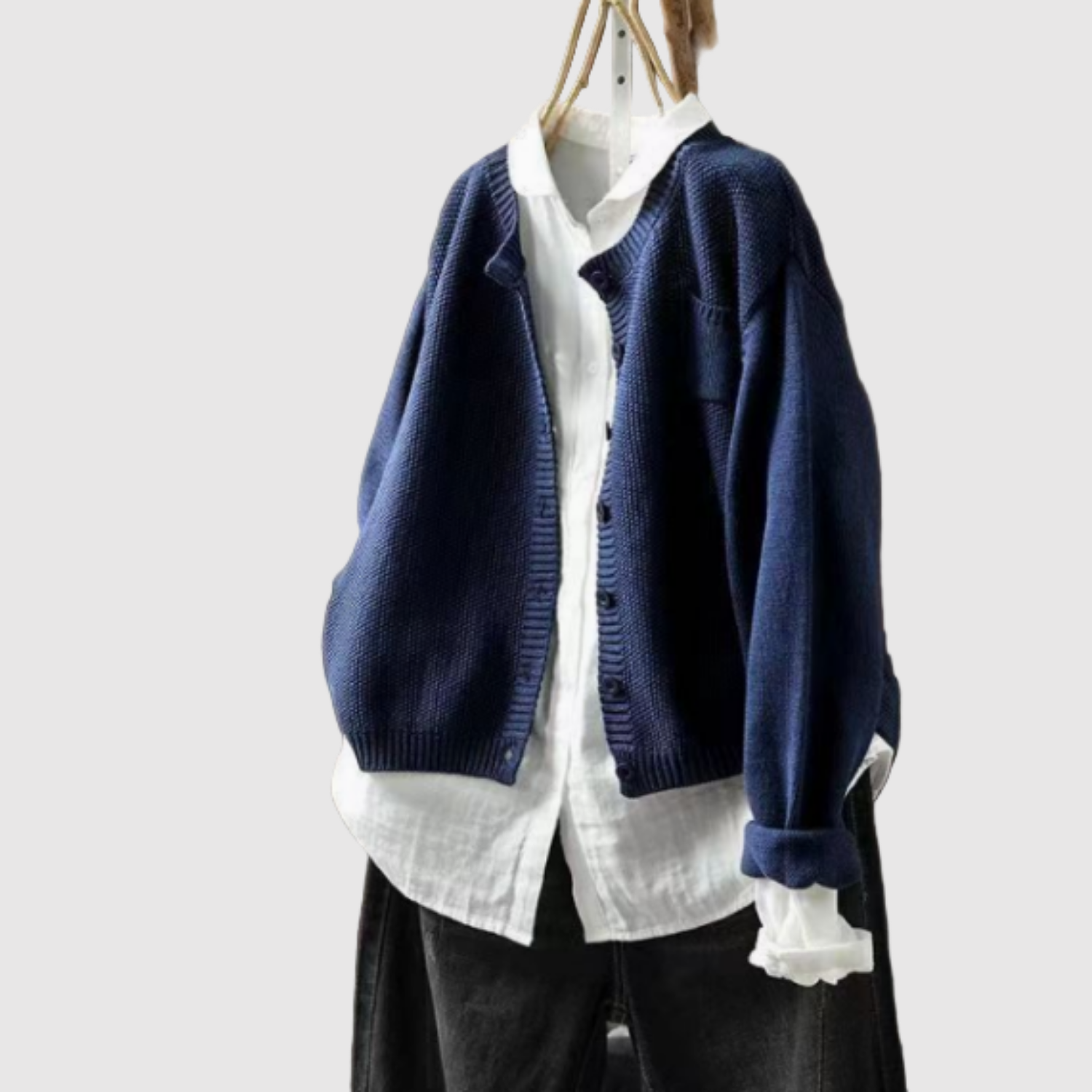 Nora – Cardigan classique en mélange de coton