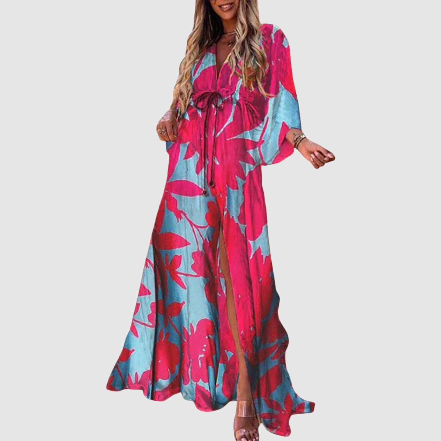 Léna – Robes longues avec un motif coloré