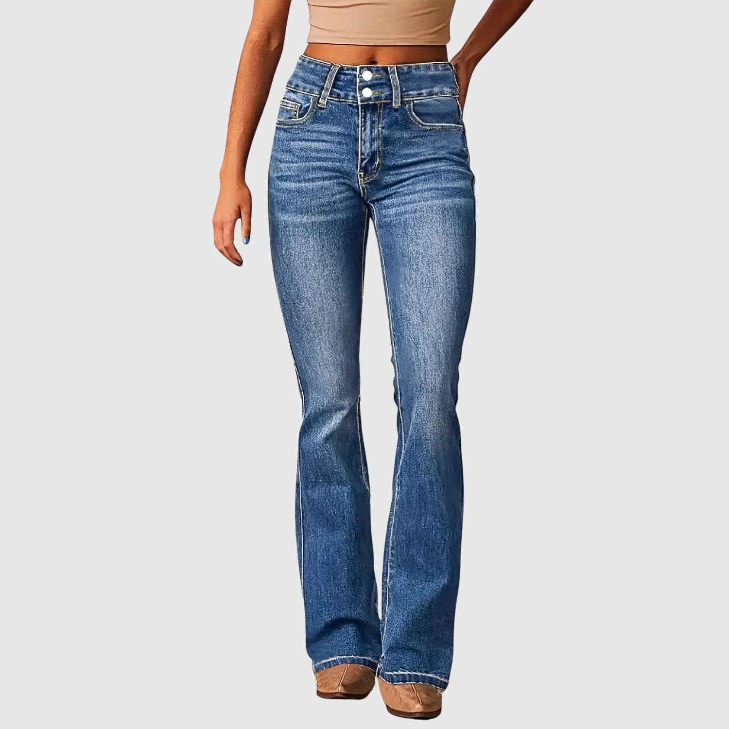 Kira – Jeans bootcut classiques avec élasthanne