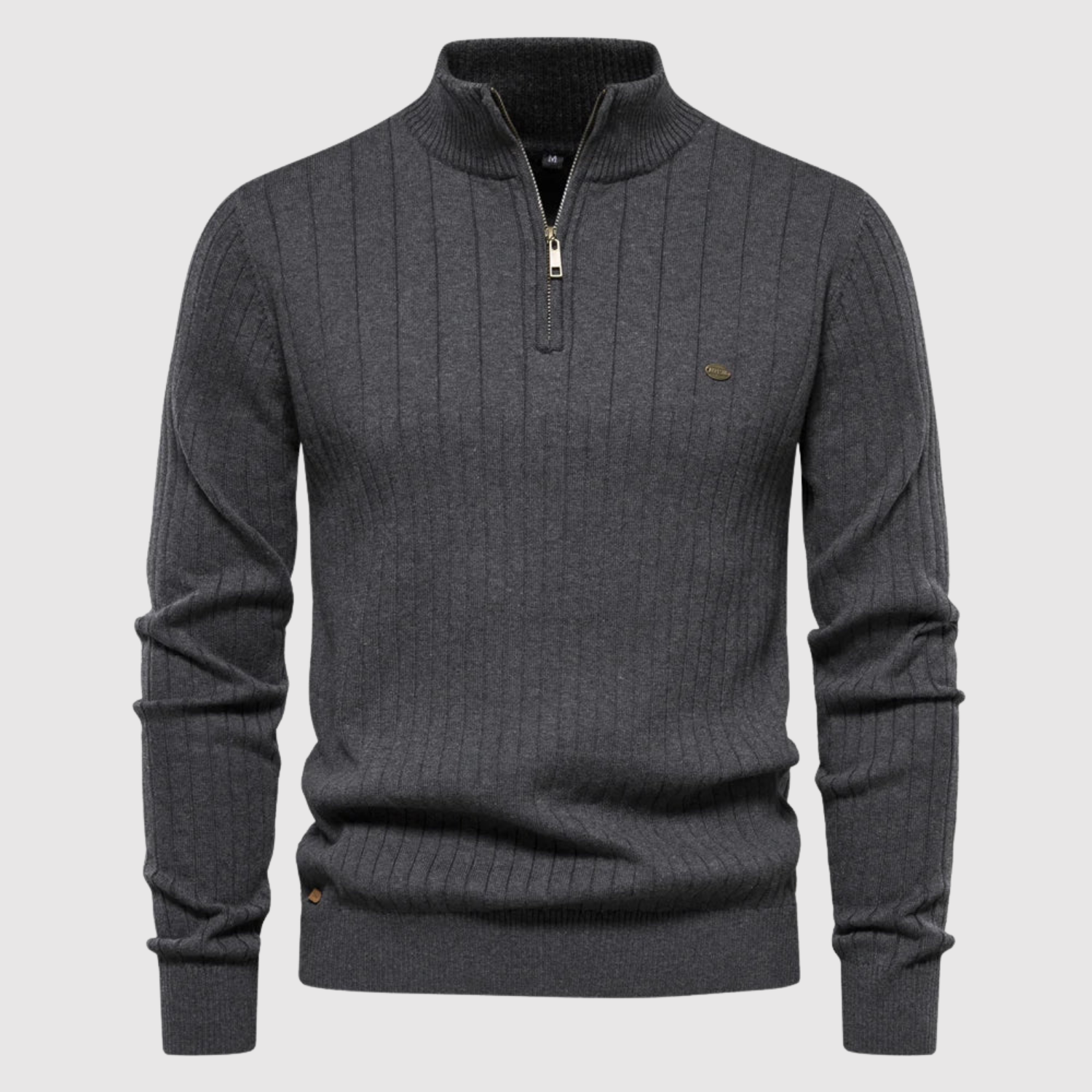 Daniel – Sweat à col zippé et tissage en mailles