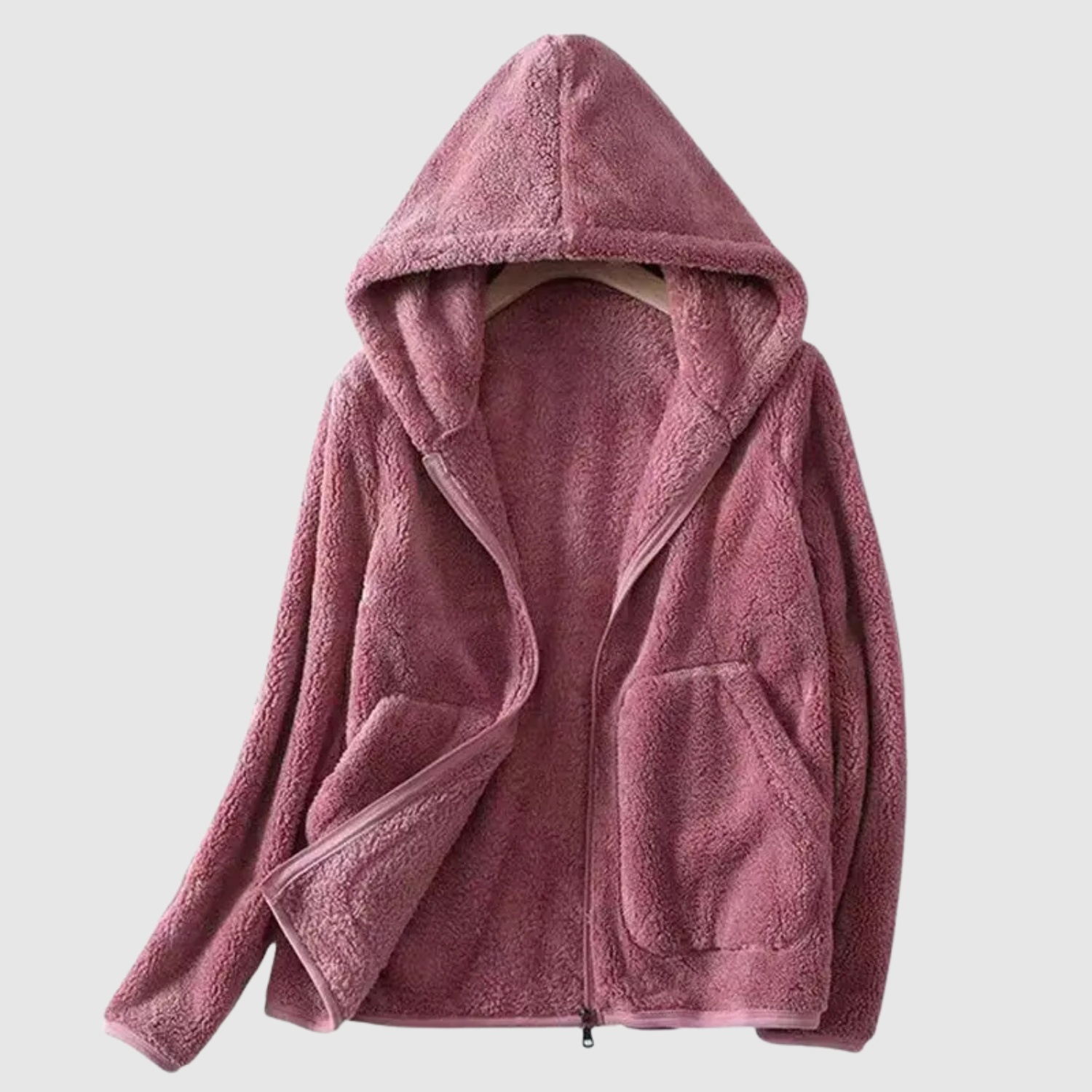 Nina – Veste en polaire avec capuche et poches
