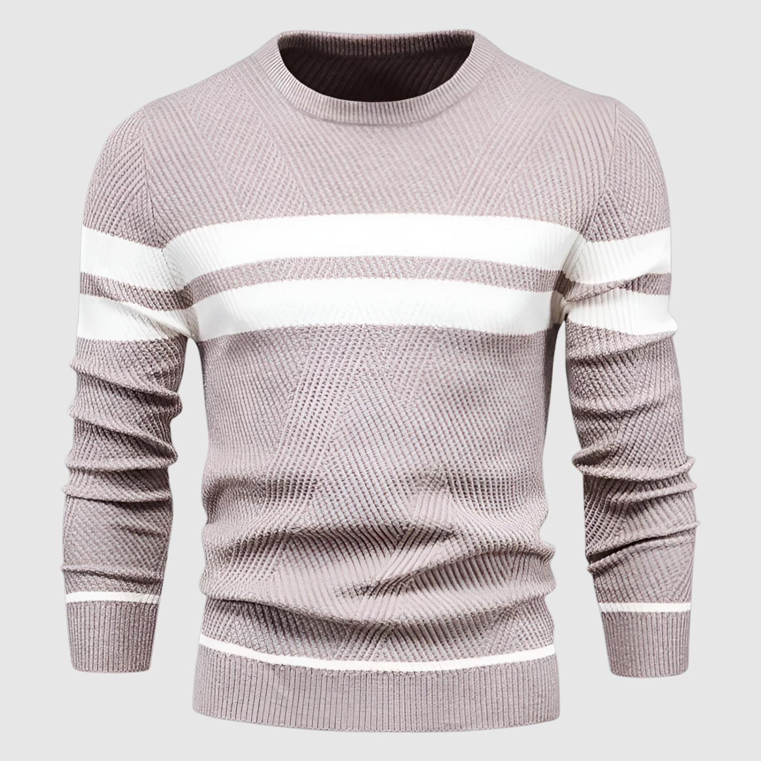 Daniel – Pull avec des rayures contrastées