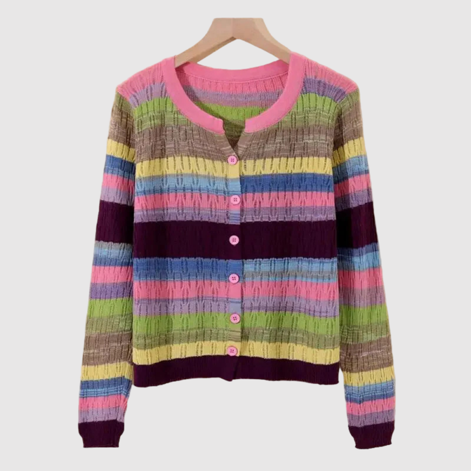 Nora – Cardigan léger multicolore