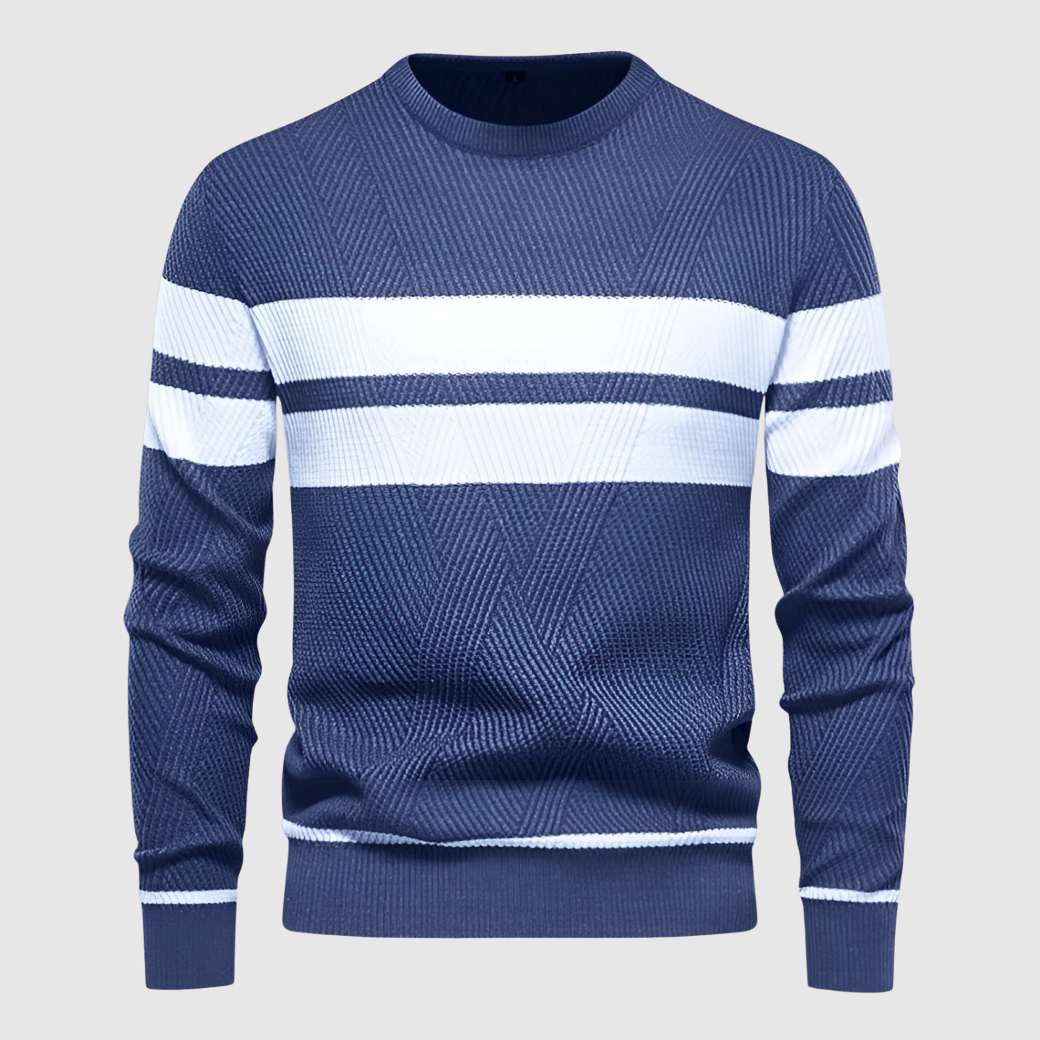 Daniel – Pull avec des rayures contrastées