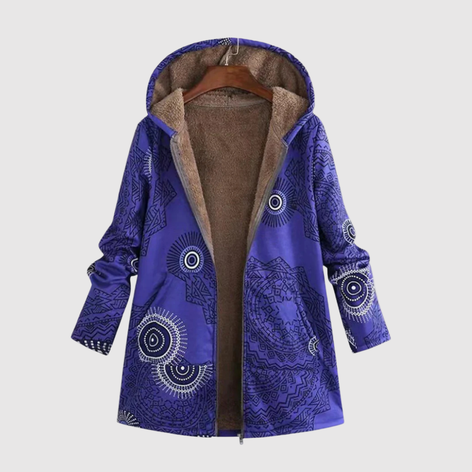 Jelena – Parka avec des motifs uniques et une capuche