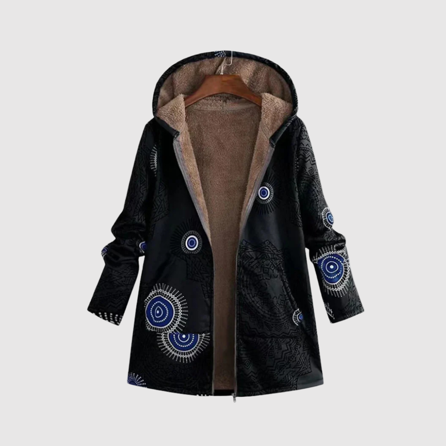 Jelena – Parka avec des motifs uniques et une capuche