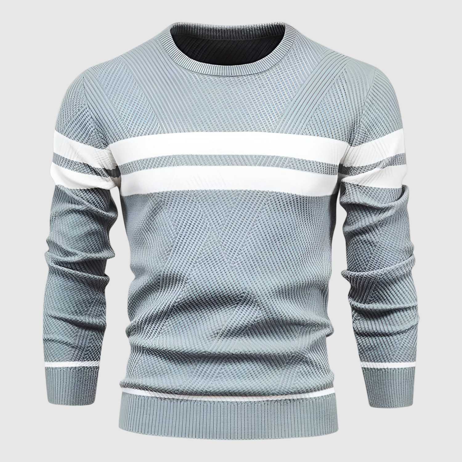 Daniel – Pull avec des rayures contrastées