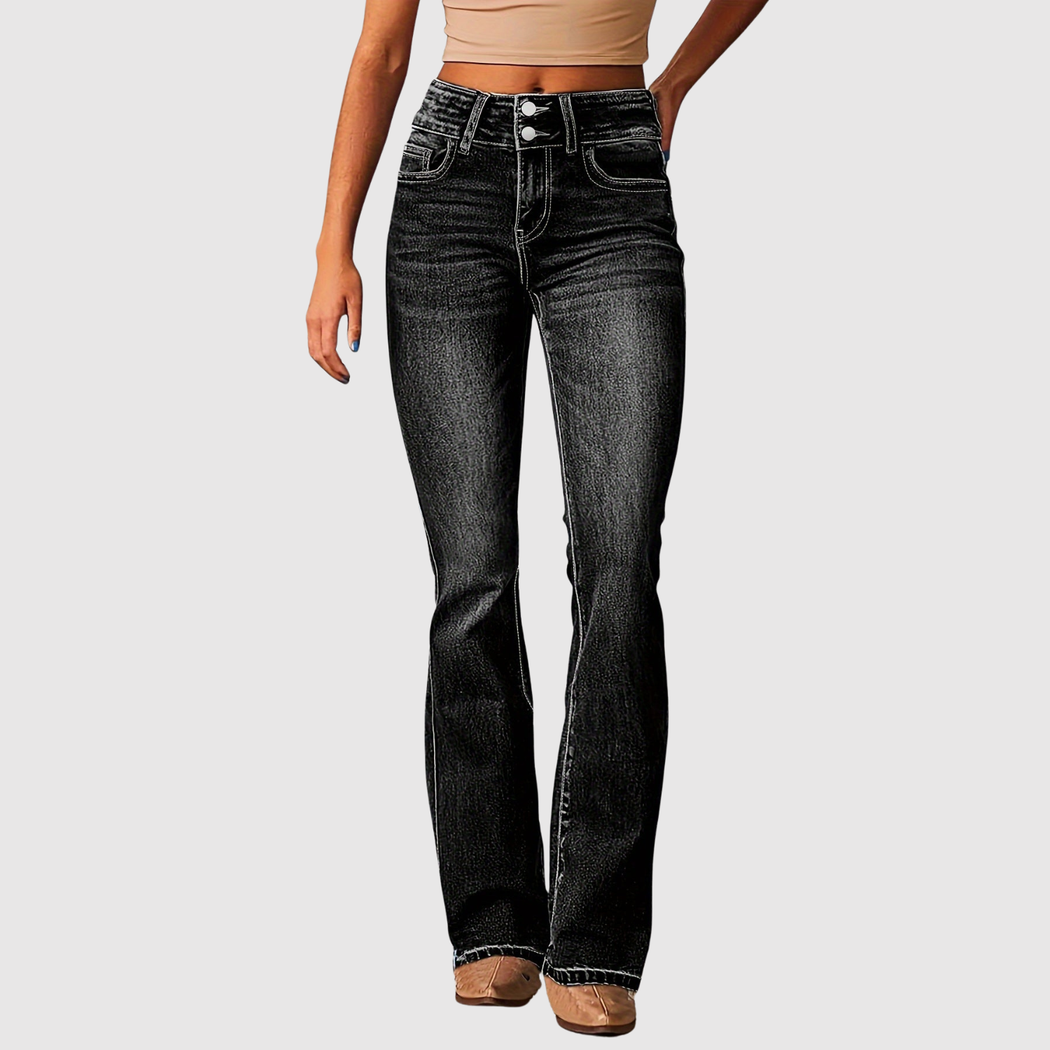 Kira – Jeans bootcut classiques avec élasthanne