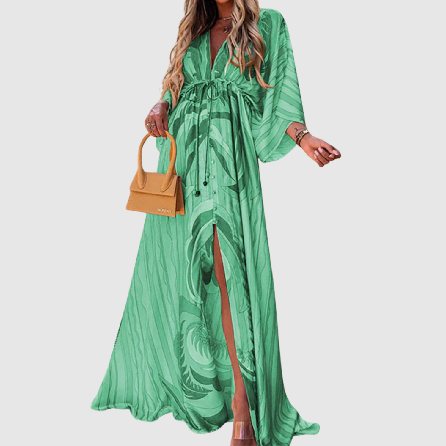 Léna – Robes longues avec un motif coloré
