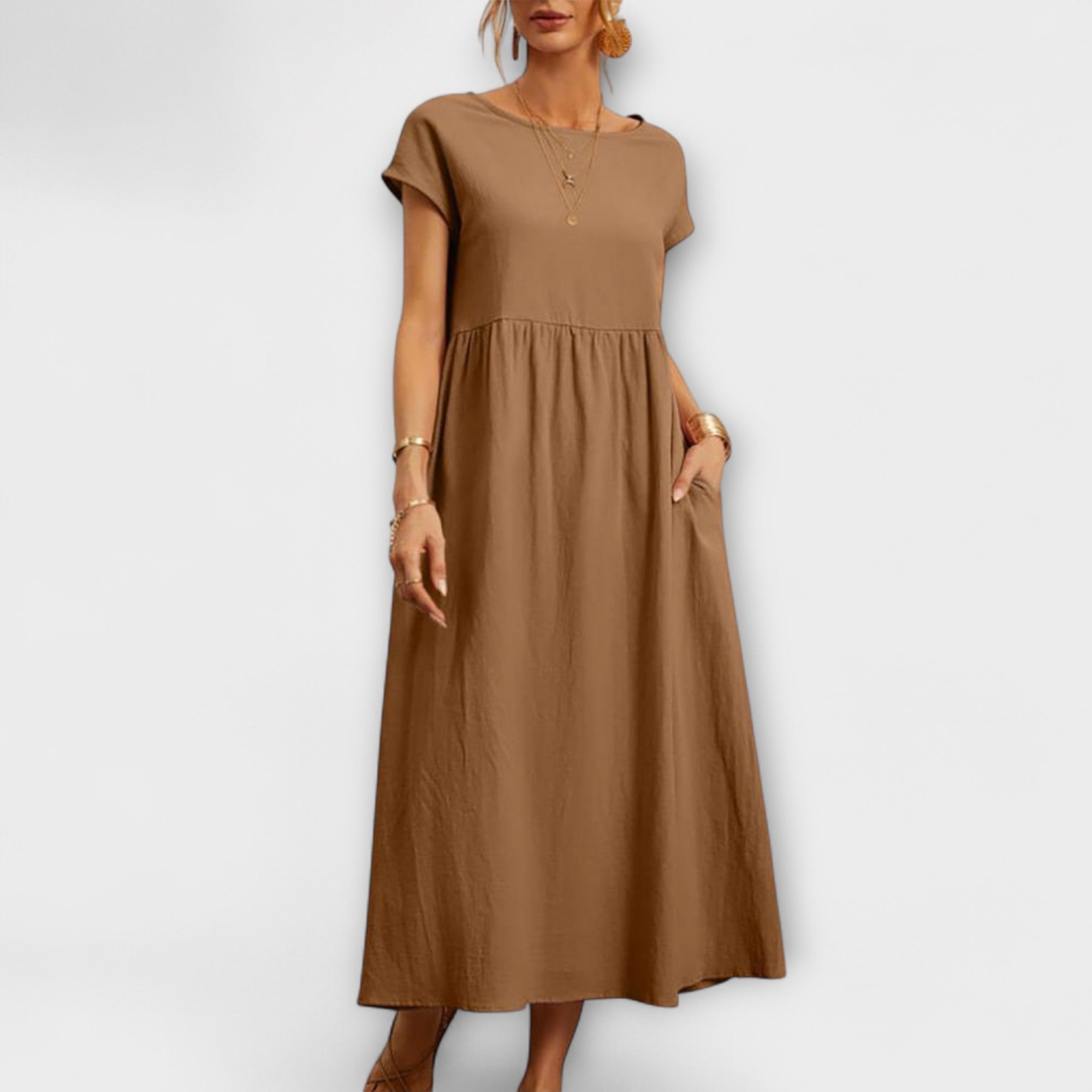 Léna - Robe longue minimaliste