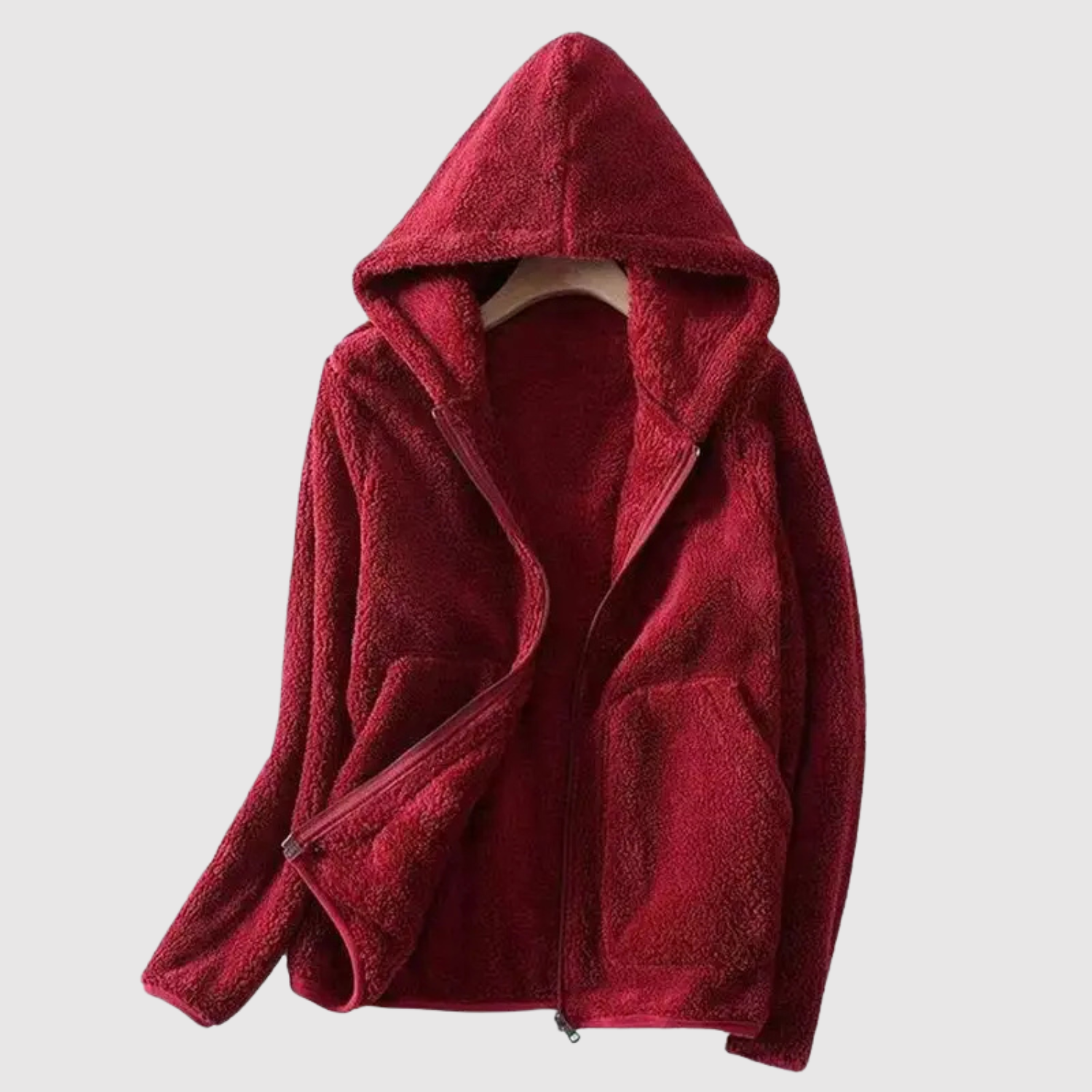Nina – Veste en polaire avec capuche et poches