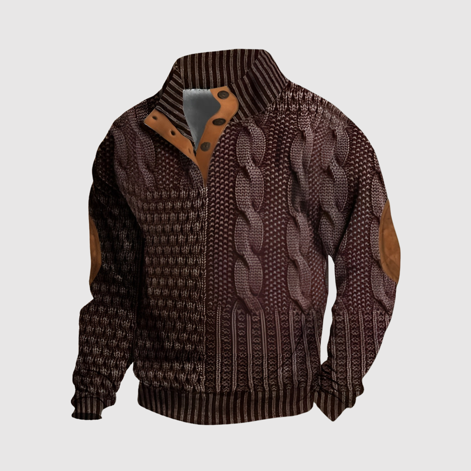 Daniel – Pull avec motif et détails contrastants