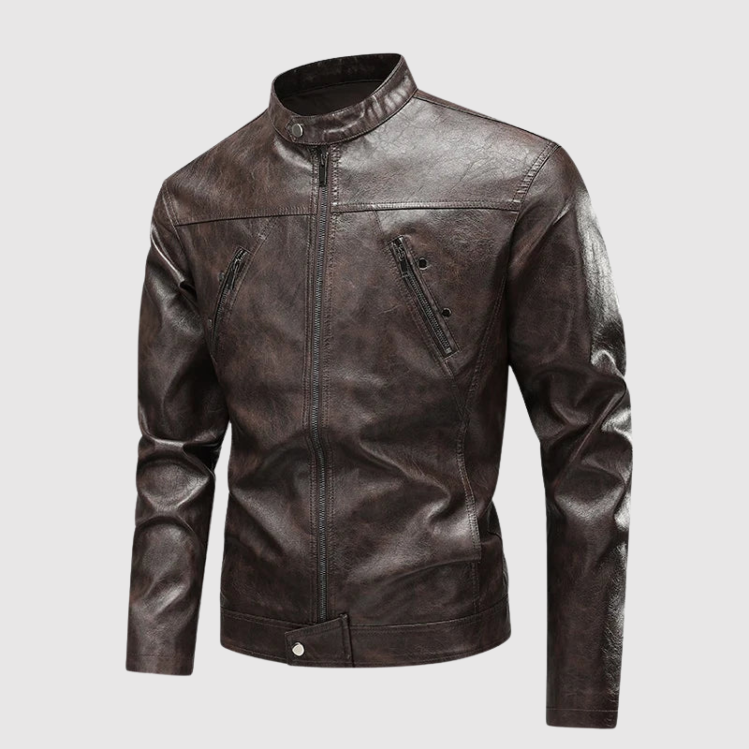 Dorian – Veste en cuir au design classique