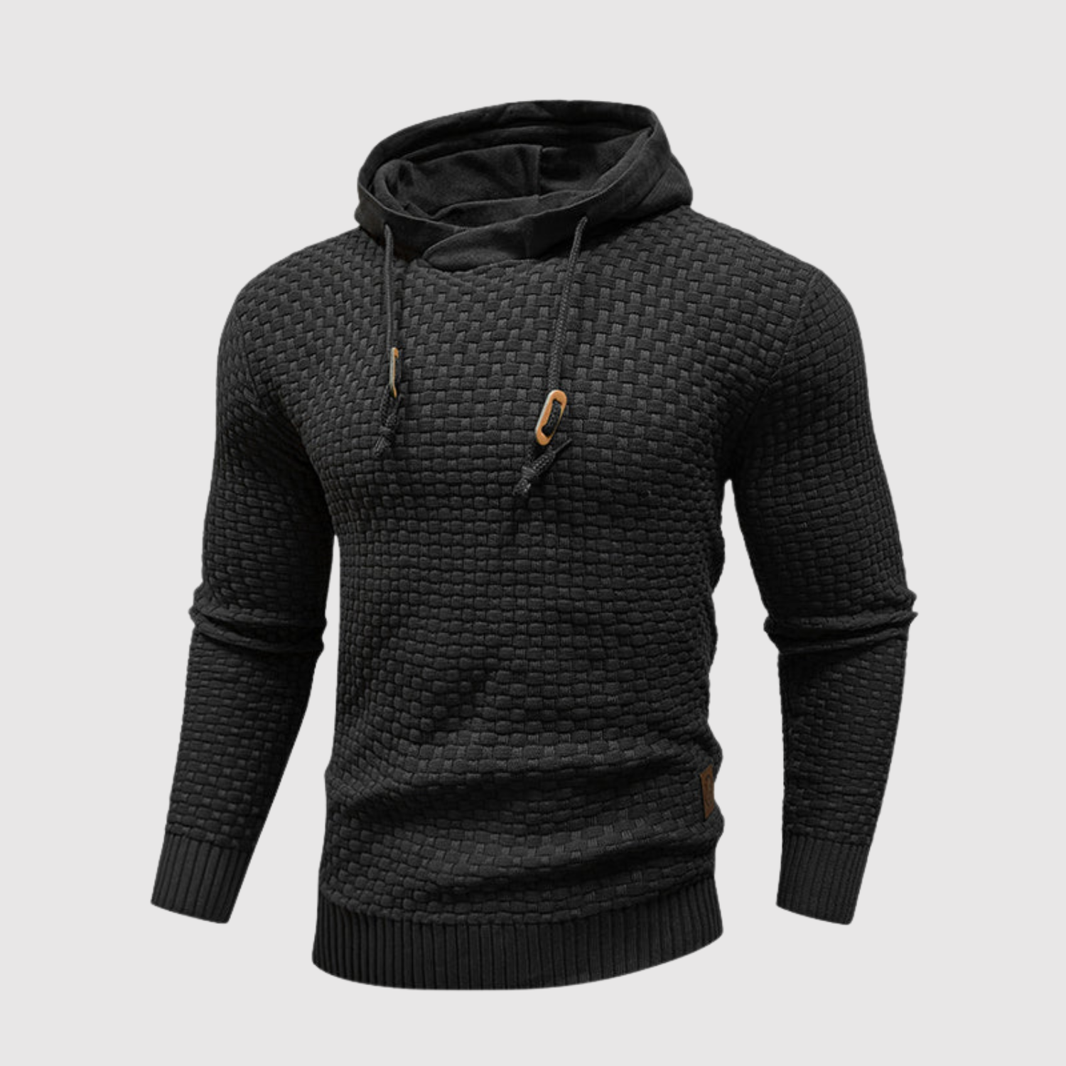 Daniel – Pull en tricot pour homme avec capuche et cordons