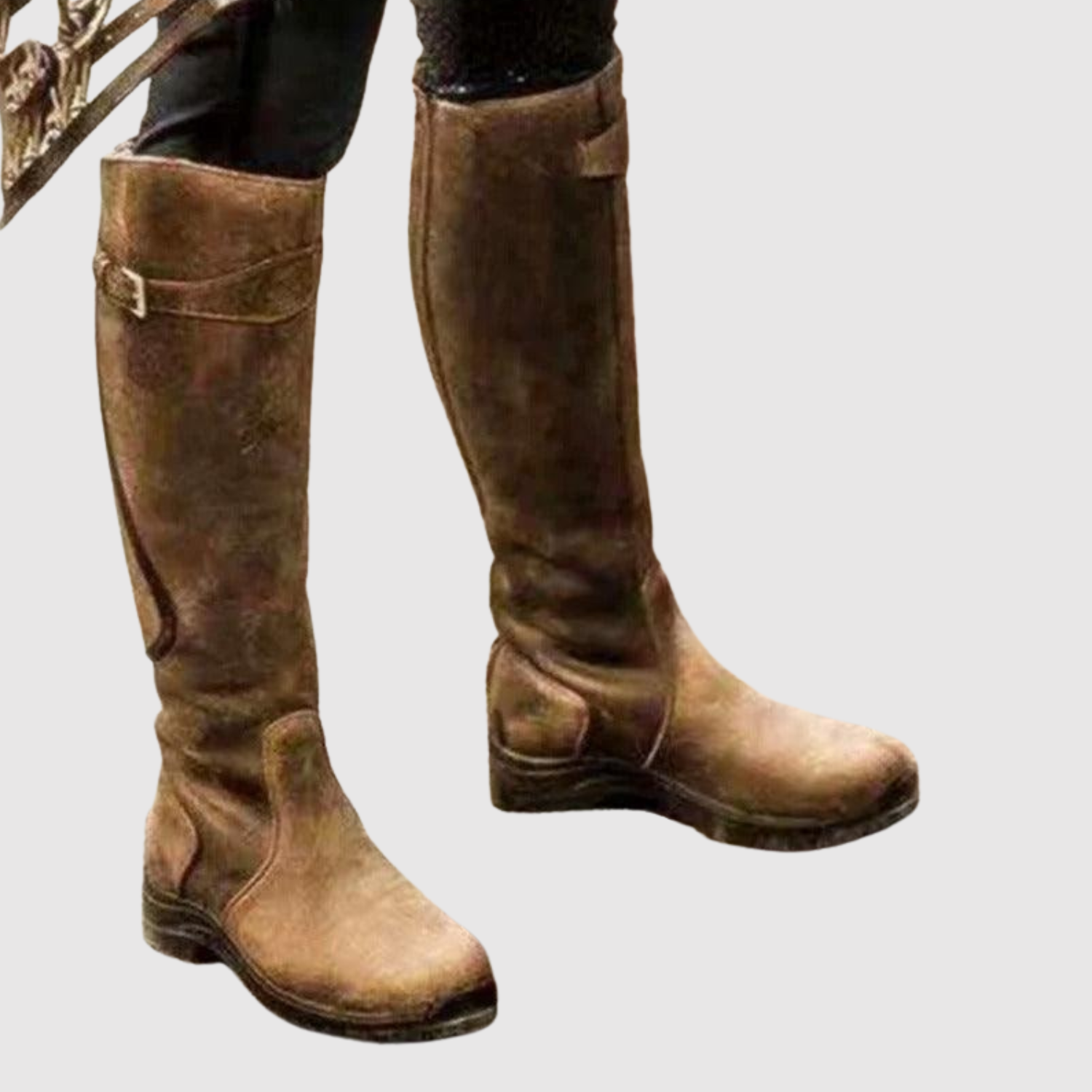 Teodora - Belles bottes en cuir hautes pour toutes les saisons