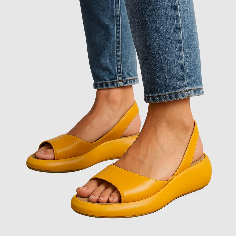 Anna – Sandales compensées orthopédiques au design minimaliste