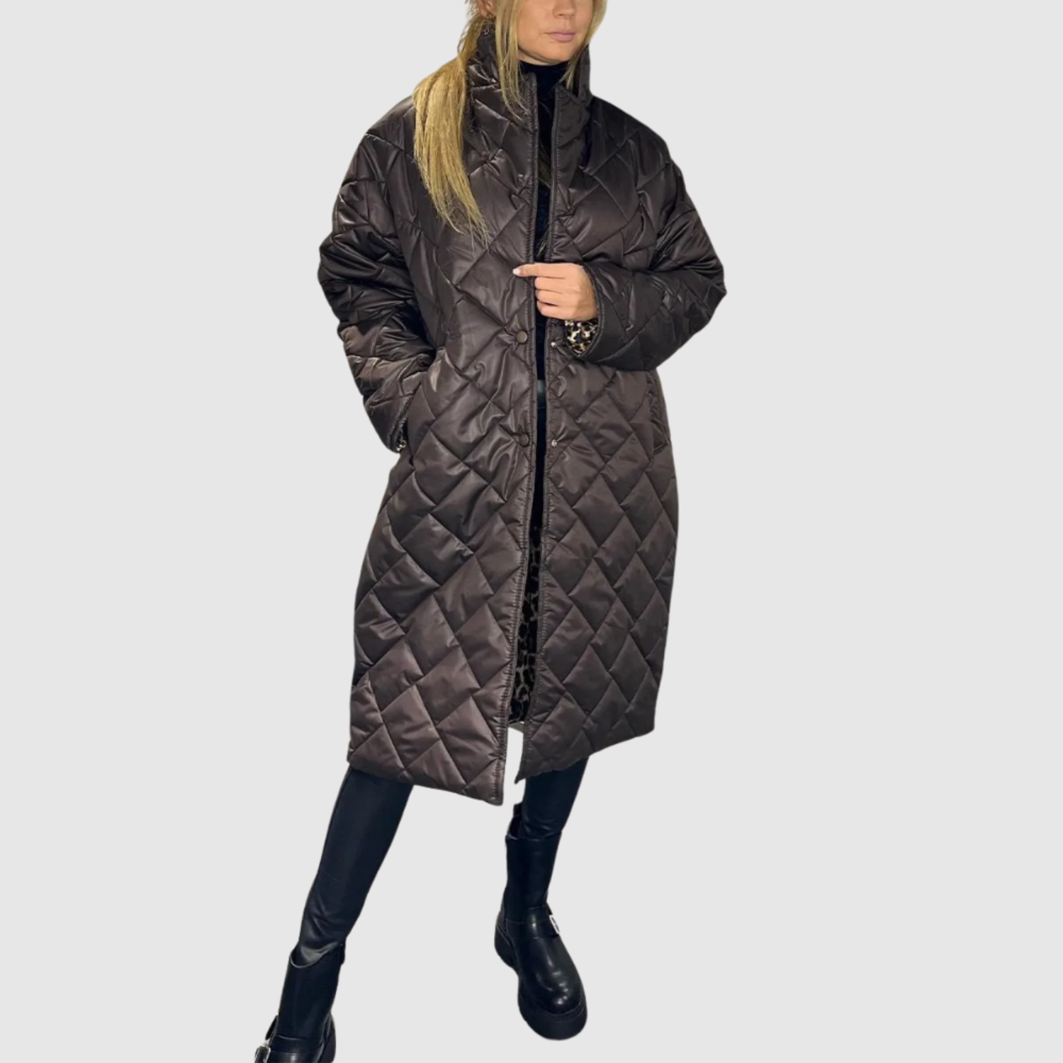 Jelena - Manteau matelassé réversible