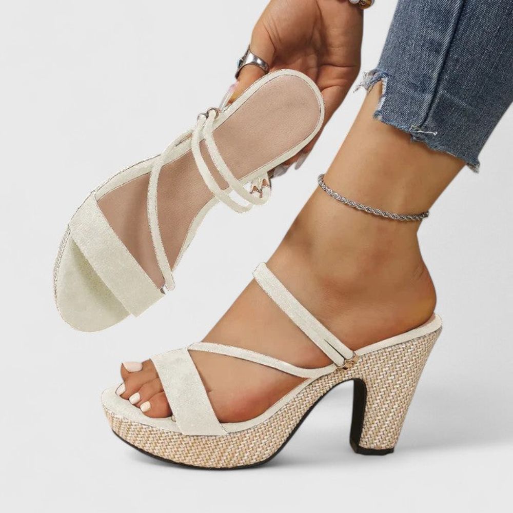 Magdalena – Sandales pour femmes à talons avec plateforme