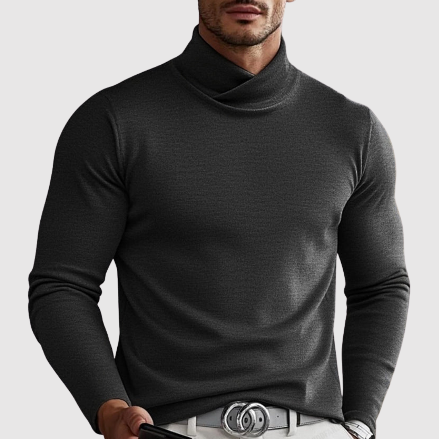 Lucas – Pull classique à col roulé