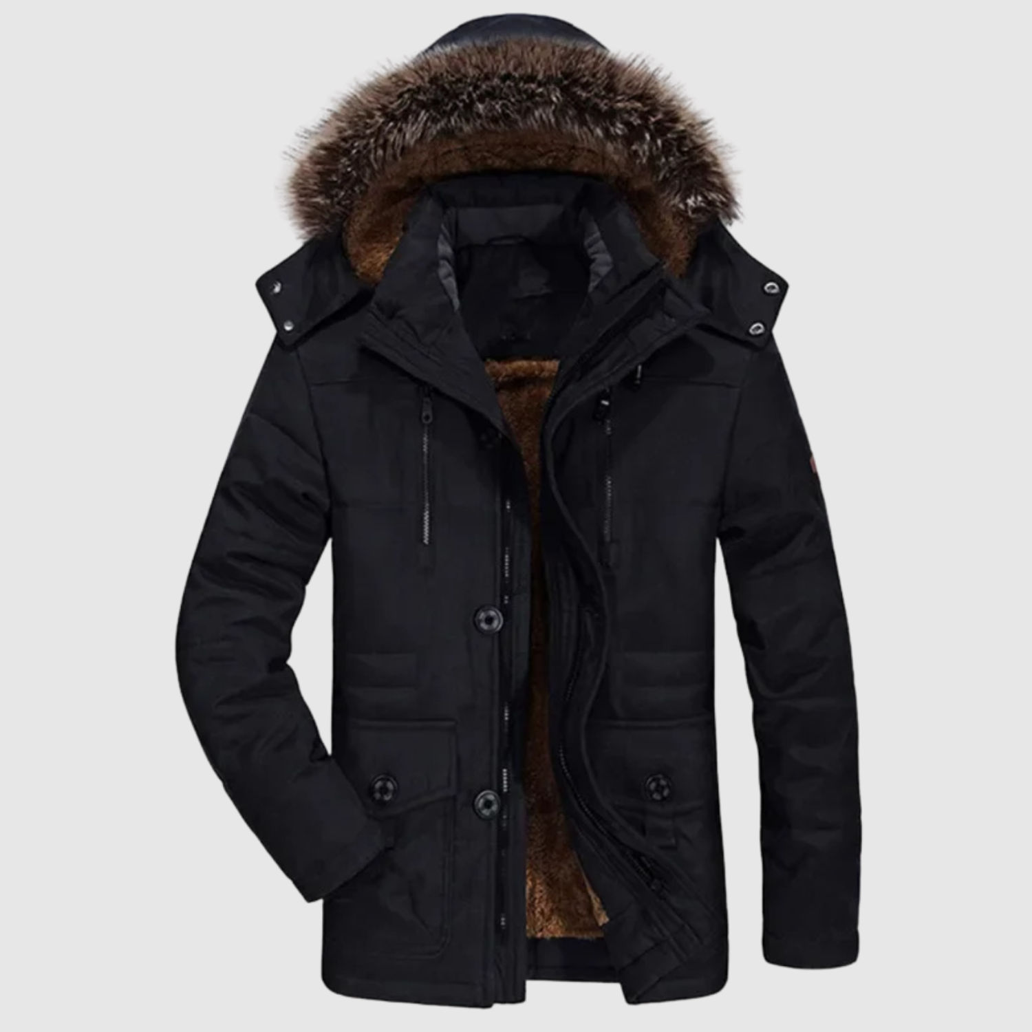 Marek – Veste d'hiver avec capuche en duvet et design élégant
