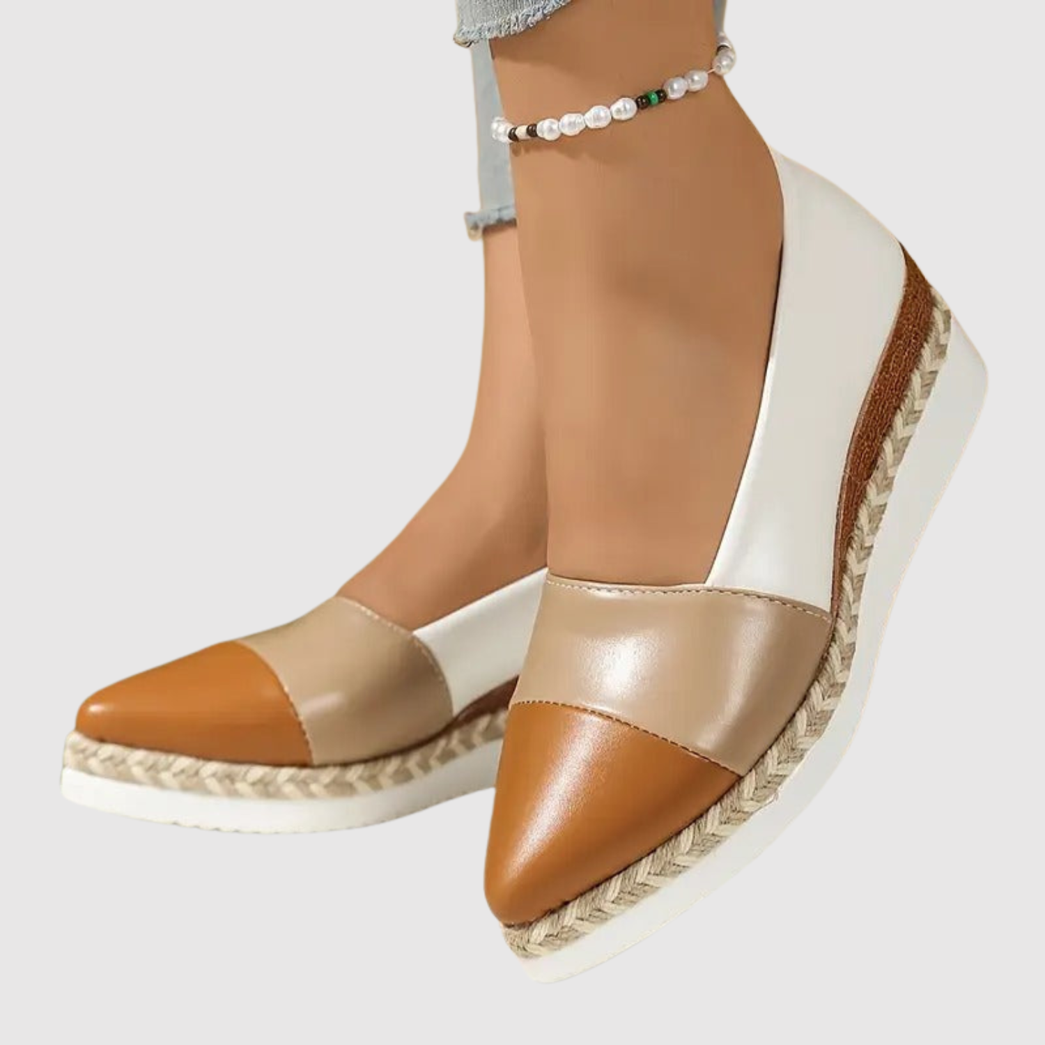 Léa - Chaussures orthopédiques pour femmes à talons avec finition métallique