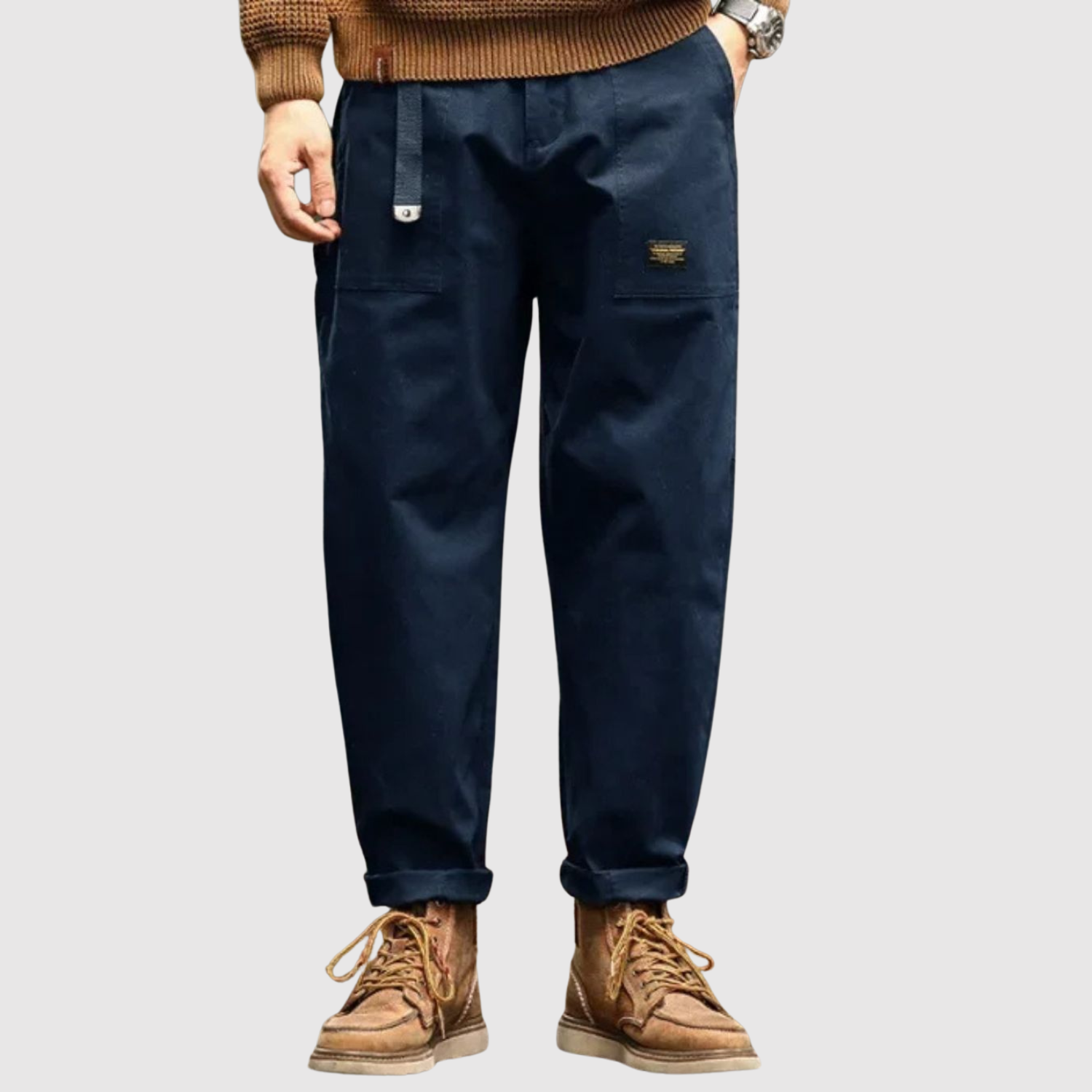 Leo - Pantalon cargo au look militaire