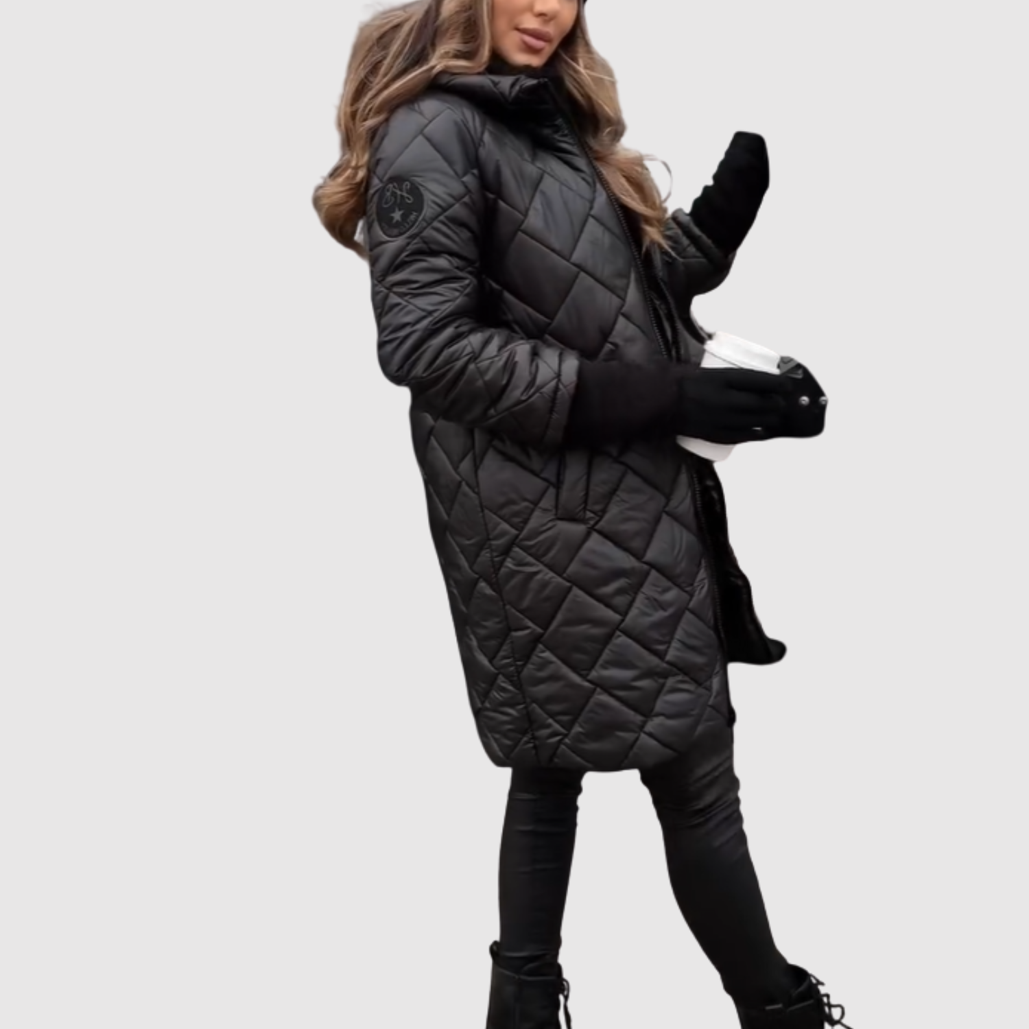 Jelena - Manteau d'hiver élégant en duvet