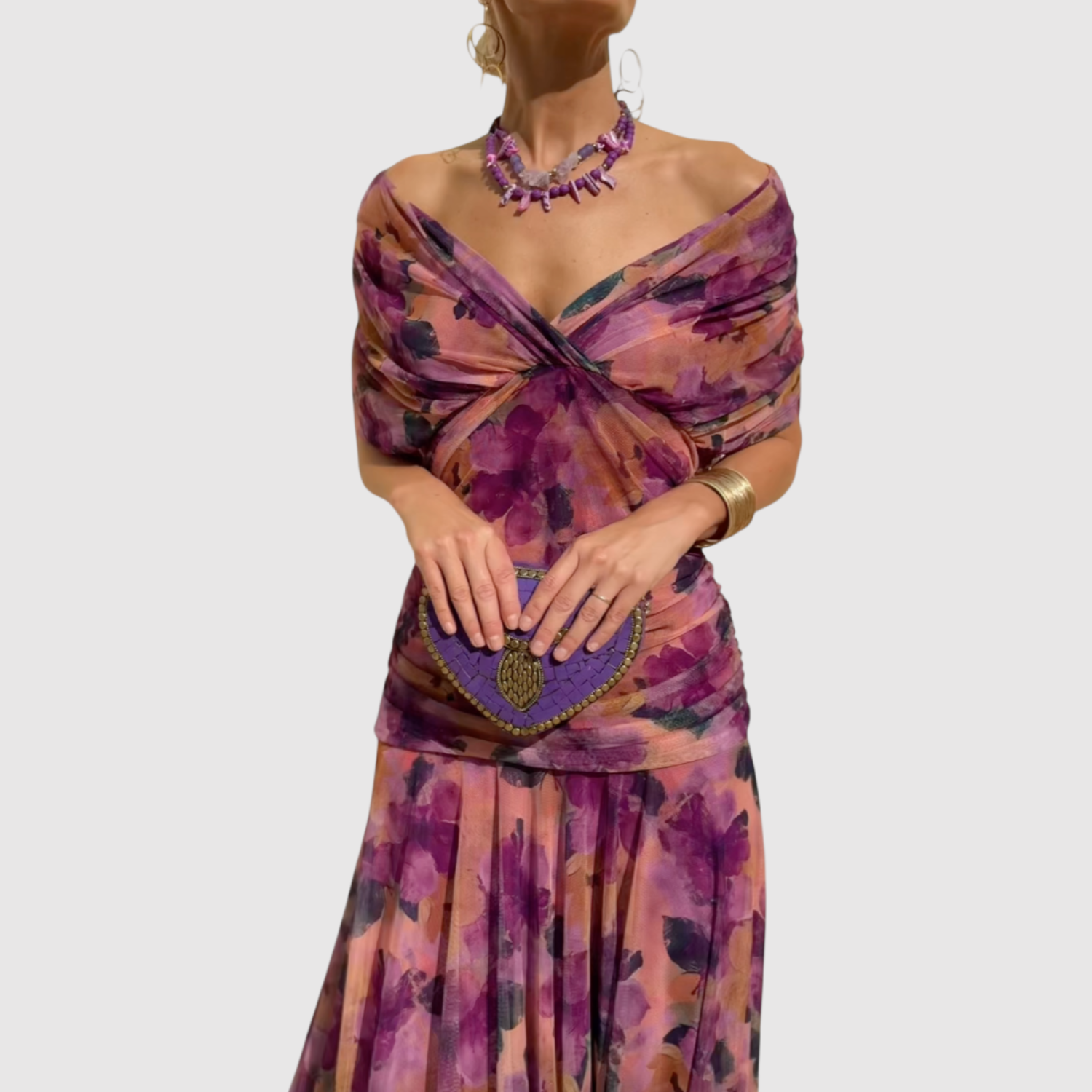 Amélie – Robe élégante à épaules dénudées