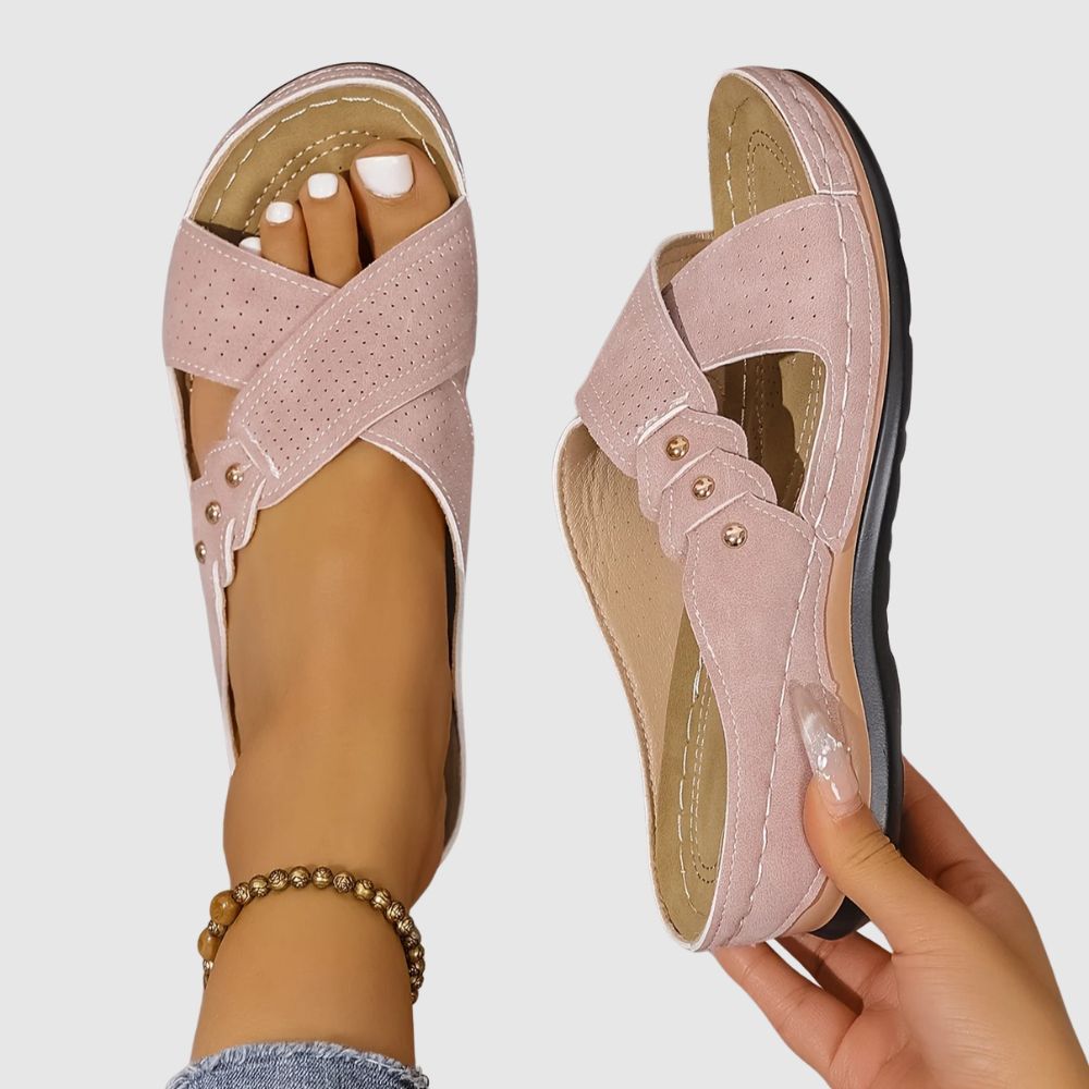 Anna – Sandales orthopédiques à brides croisées confortables