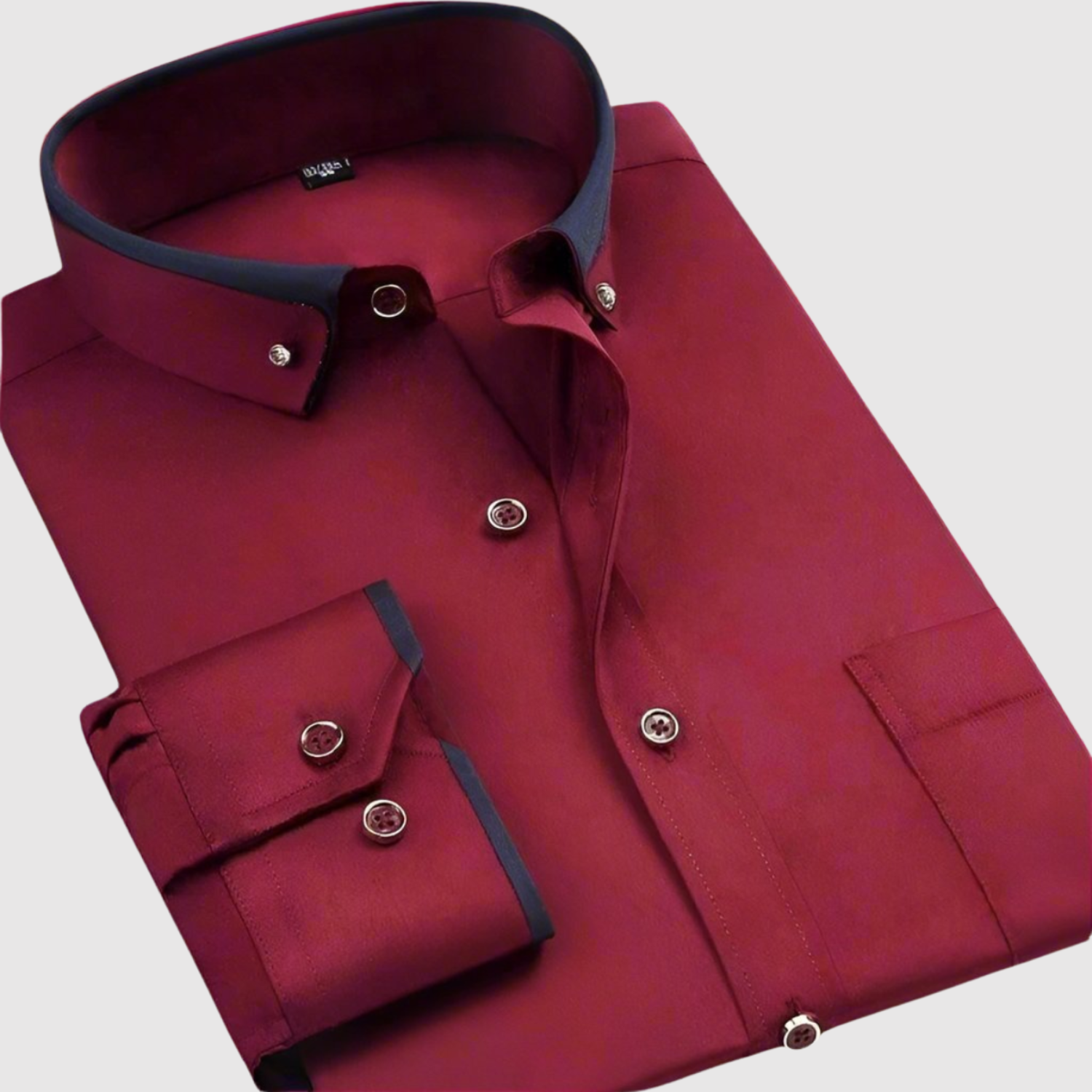 Lucas – Chemise élégante avec un motif contrasté moderne