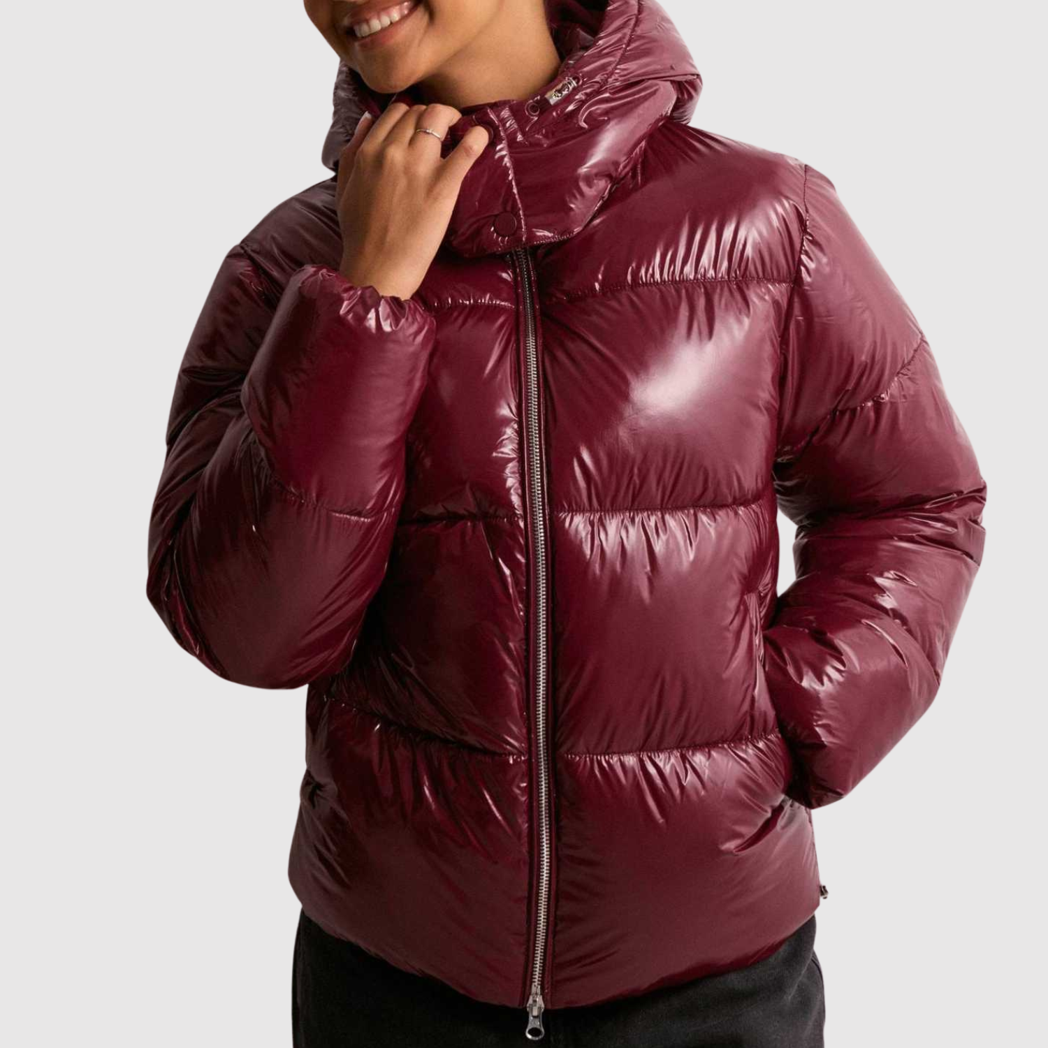 Jelena – Veste d'hiver en duvet avec brillance